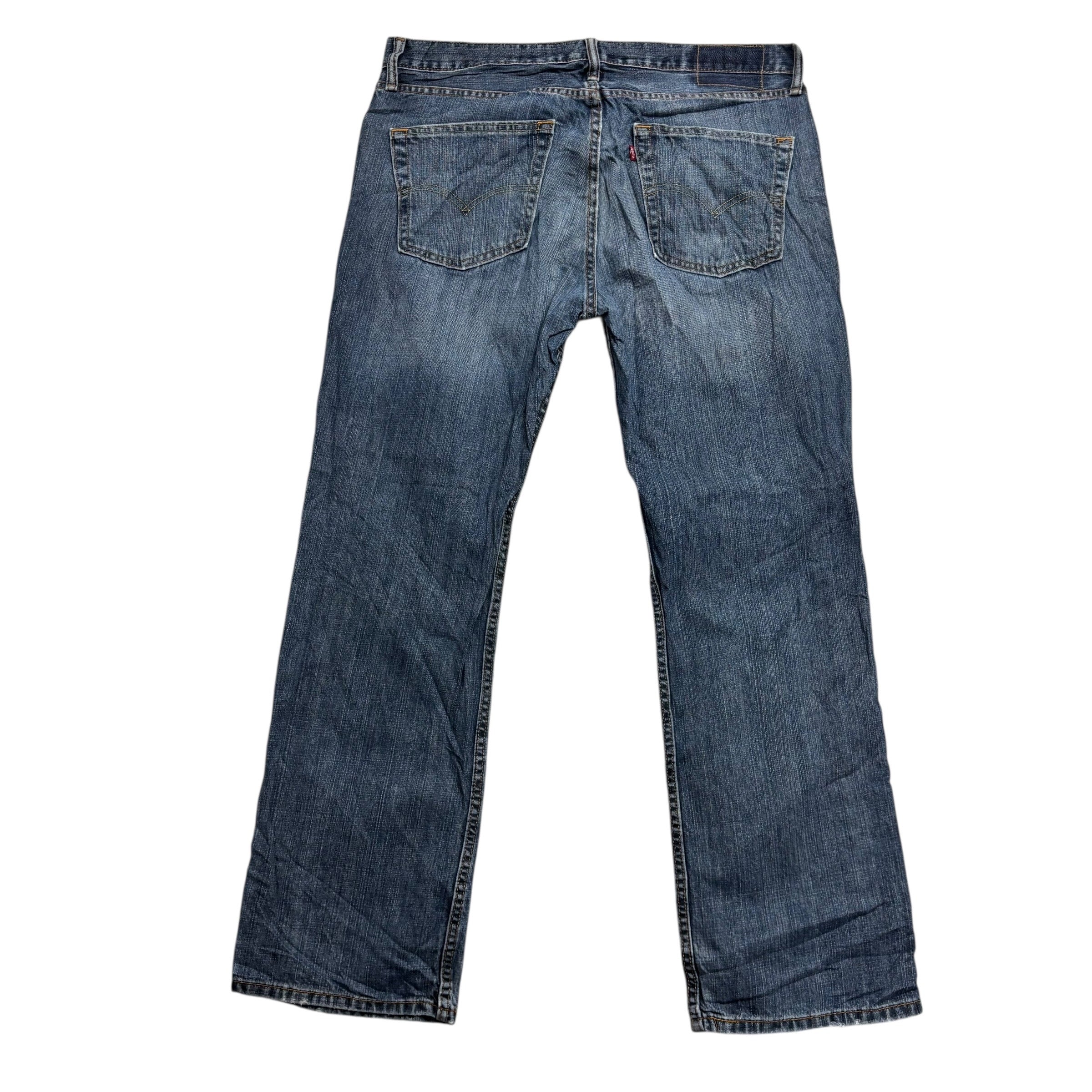 Levis 559 Jeans W36 L32 Mens Mid Blue Baggy Relaxed Straight Fit Denim