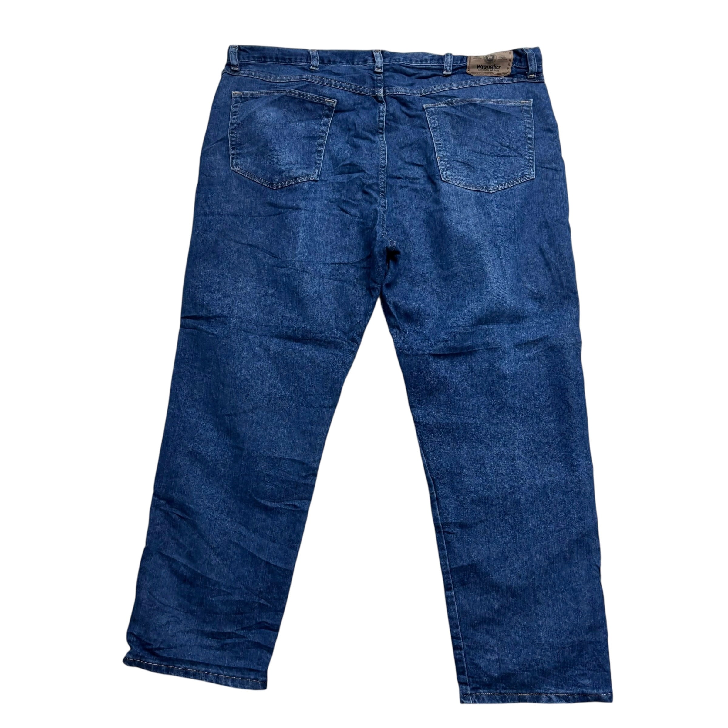 Wrangler Jeans W42 L29 Mens Dark Blue Regular Straight Fit Denim
