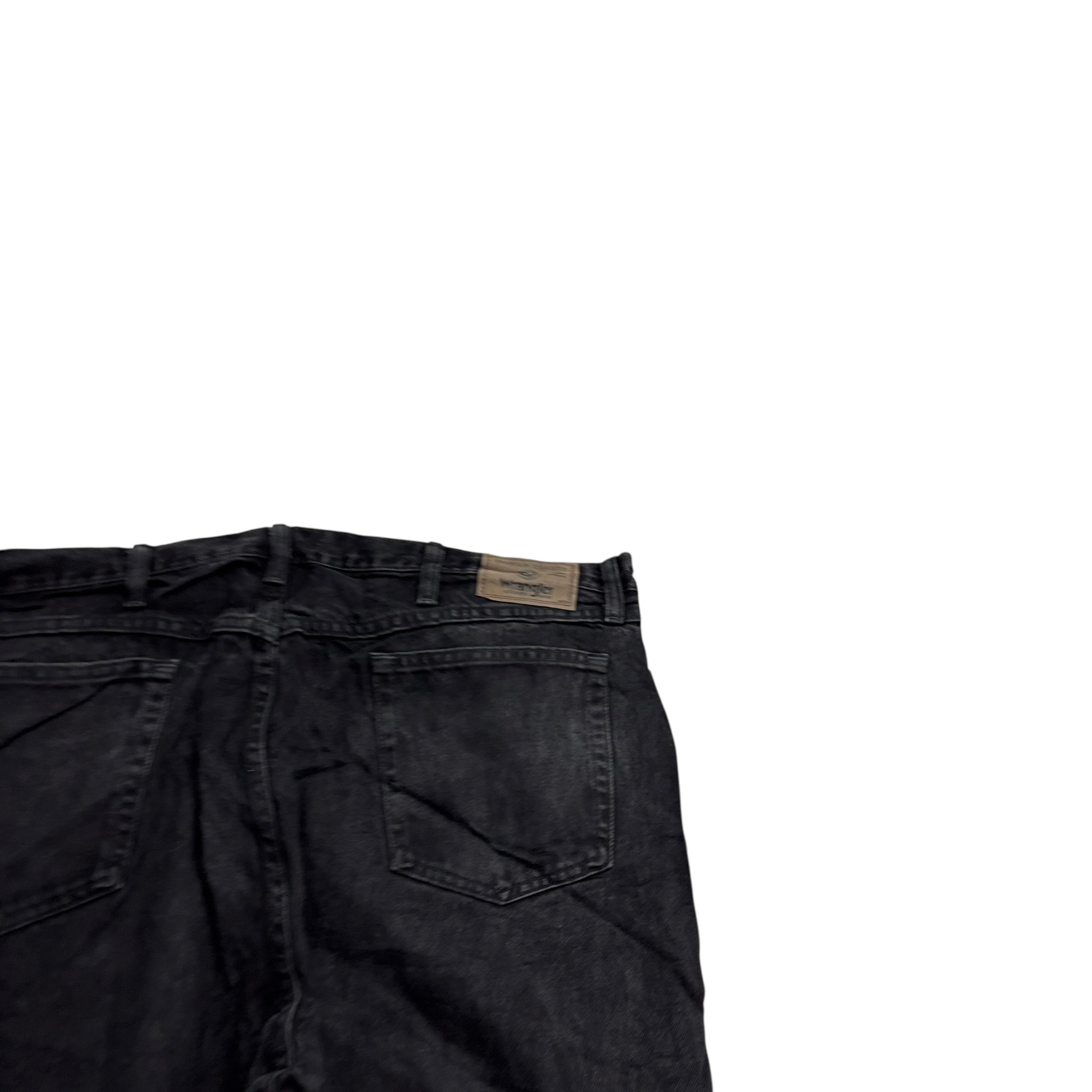 Wrangler Jeans W42 L30 Mens Black Relaxed Straight Fit Baggy Denim (E)