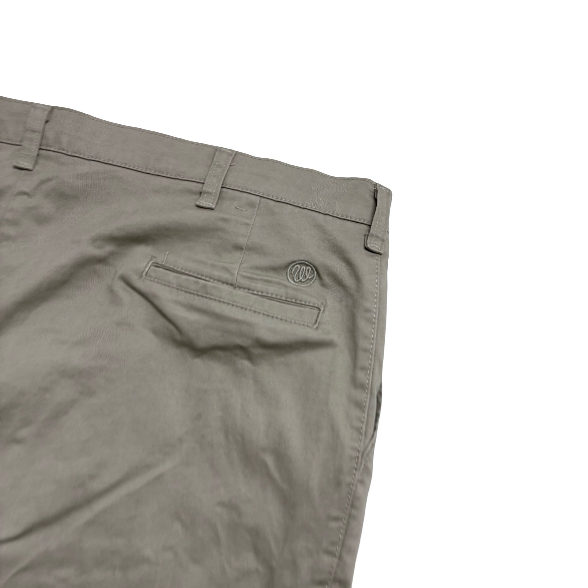 Wrangler Trousers W42 L29 Mens Cream Beige Relaxed Straight Fit Stretch (E)