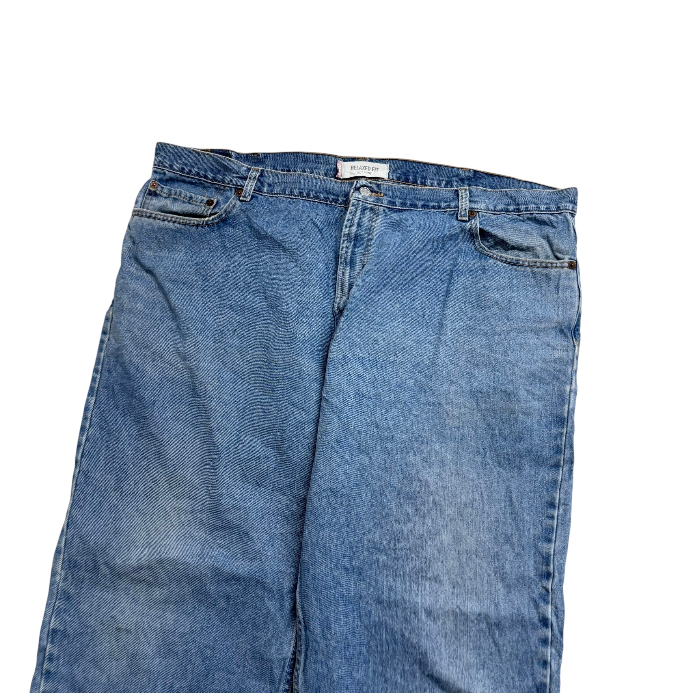 Levis 550 Jeans W46 L30 Mens Light Blue Baggy Relaxed Straight Fit Vintage Denim