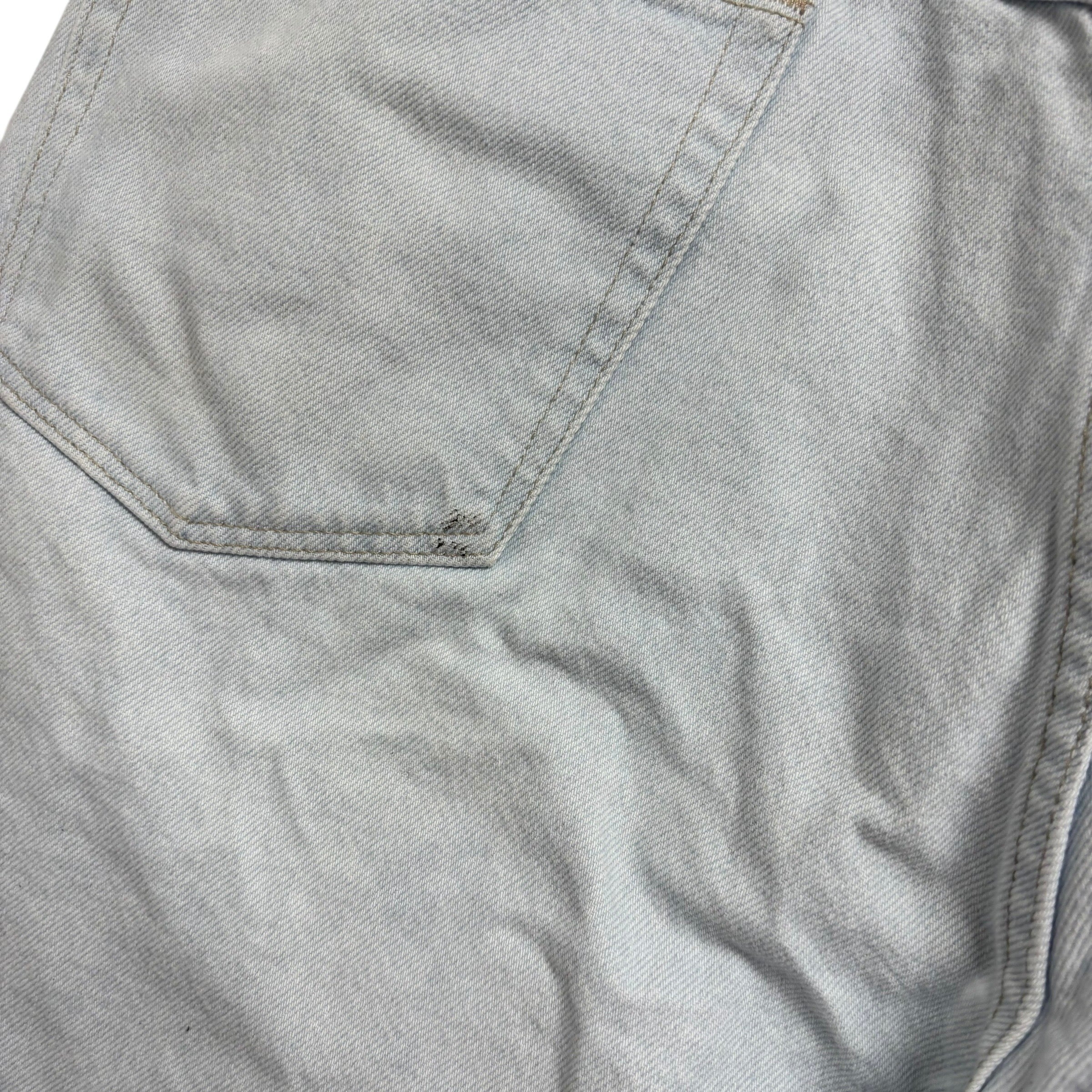 Vintage Wrangler Baggy Jorts W36 Mens Denim Shorts Light Blue Relaxed Fit (F)