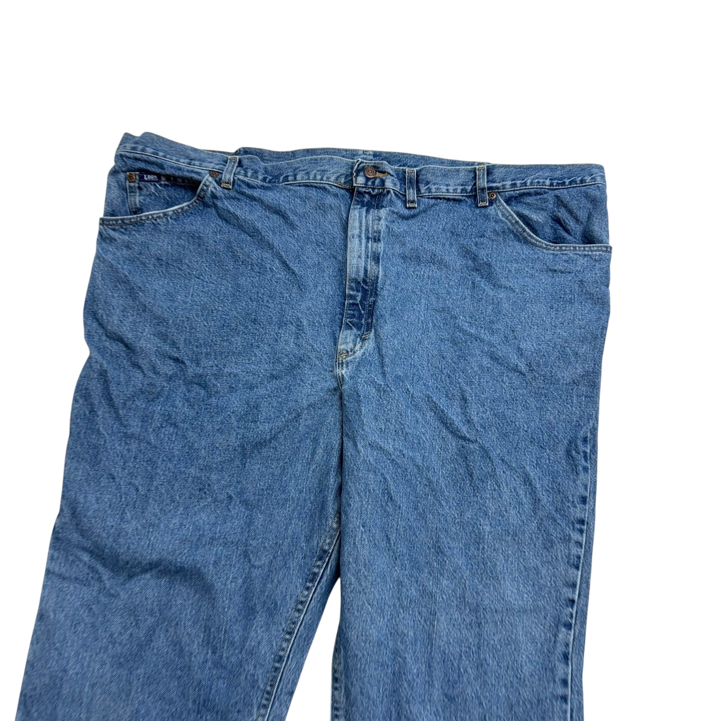 Lee Jeans W50 L30 Mens Light Blue Relaxed Straight Fit Vintage Denim (E)