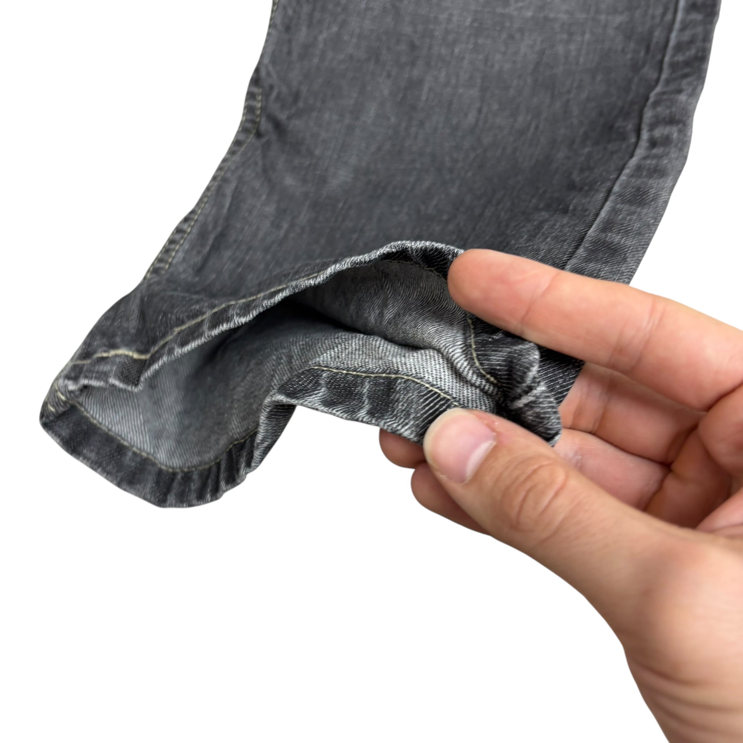 Levis 514 Jeans W34 L29 Mens Grey Regular Straight Fit Denim (E)