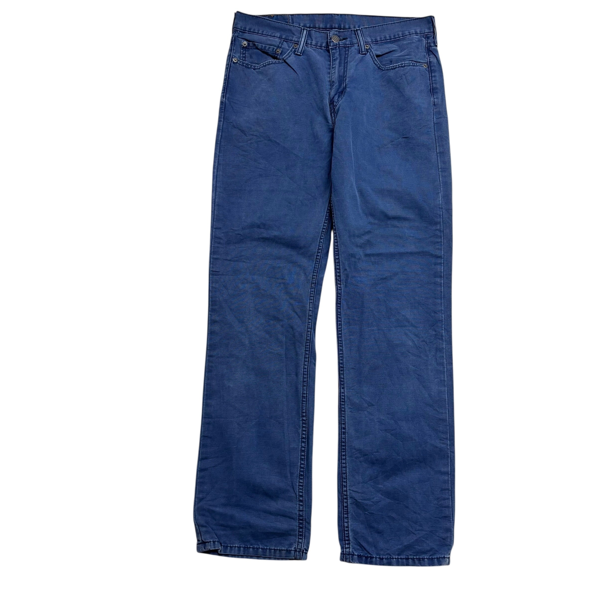 Levis 514 Trousers W32 L32 Mens Blue Regular Straight Fit Cotton Pants