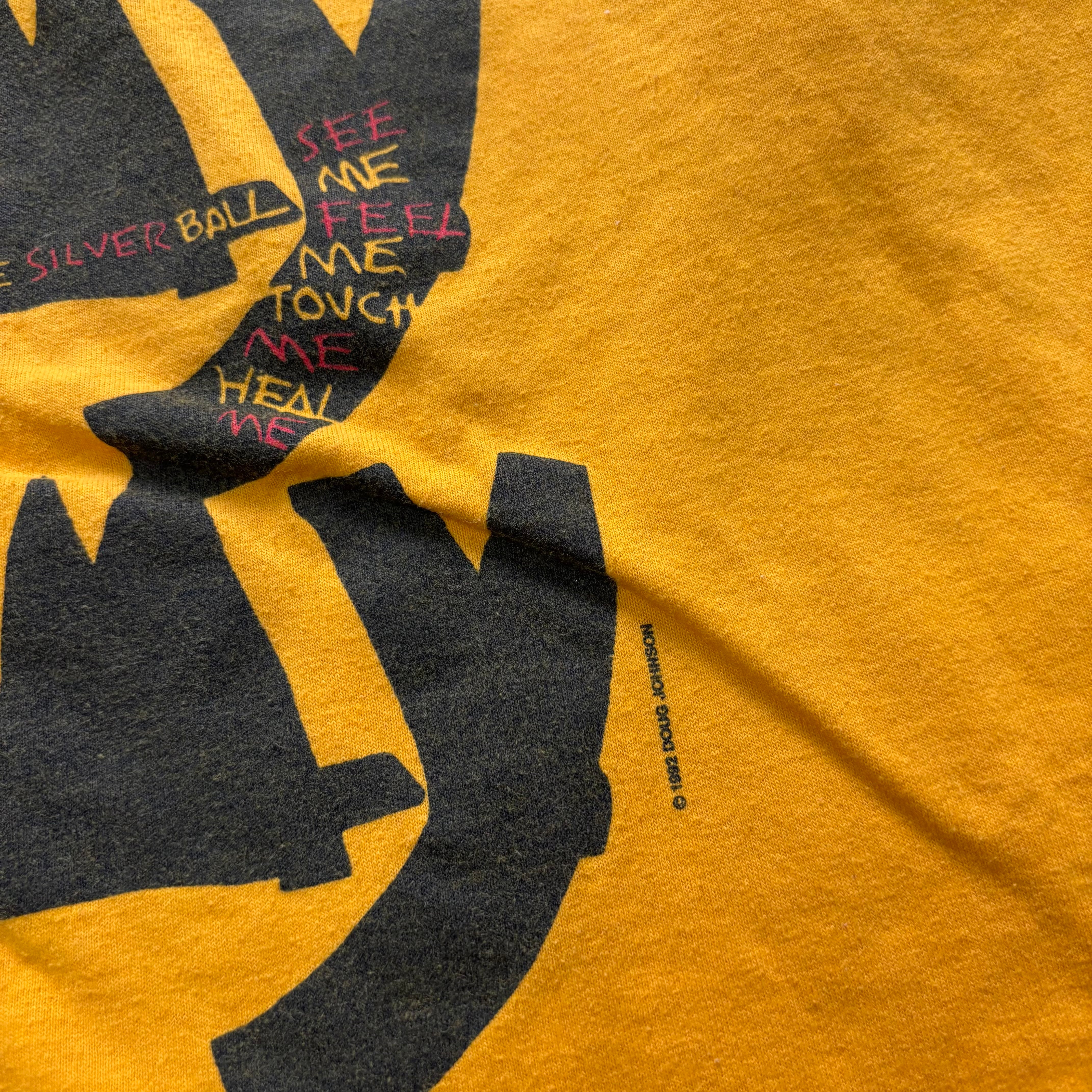 Vintage T Shirt Tommy The Who Mens Medium Yellow Single Stitch Broadway