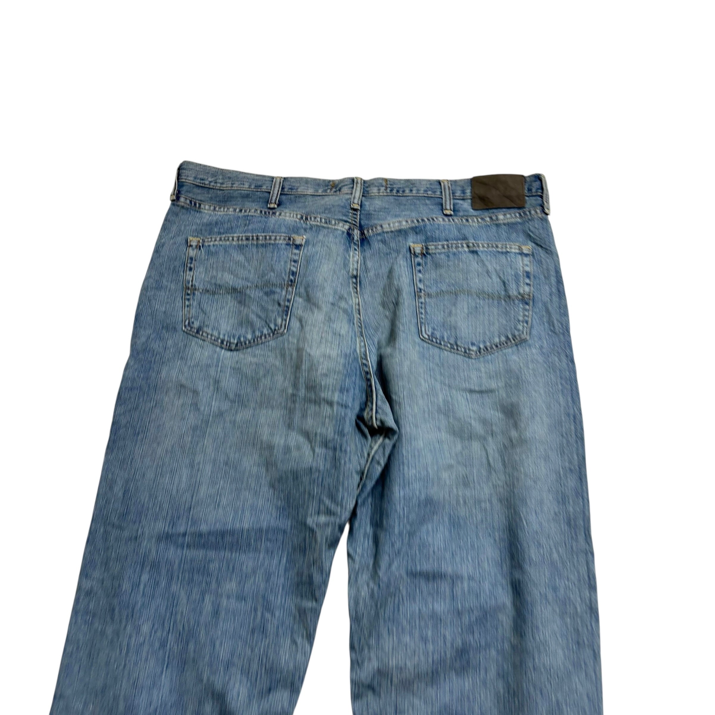 Lee Jeans W42 L32 Mens Mid Blue Relaxed Straight Fit Vintage Denim (E)