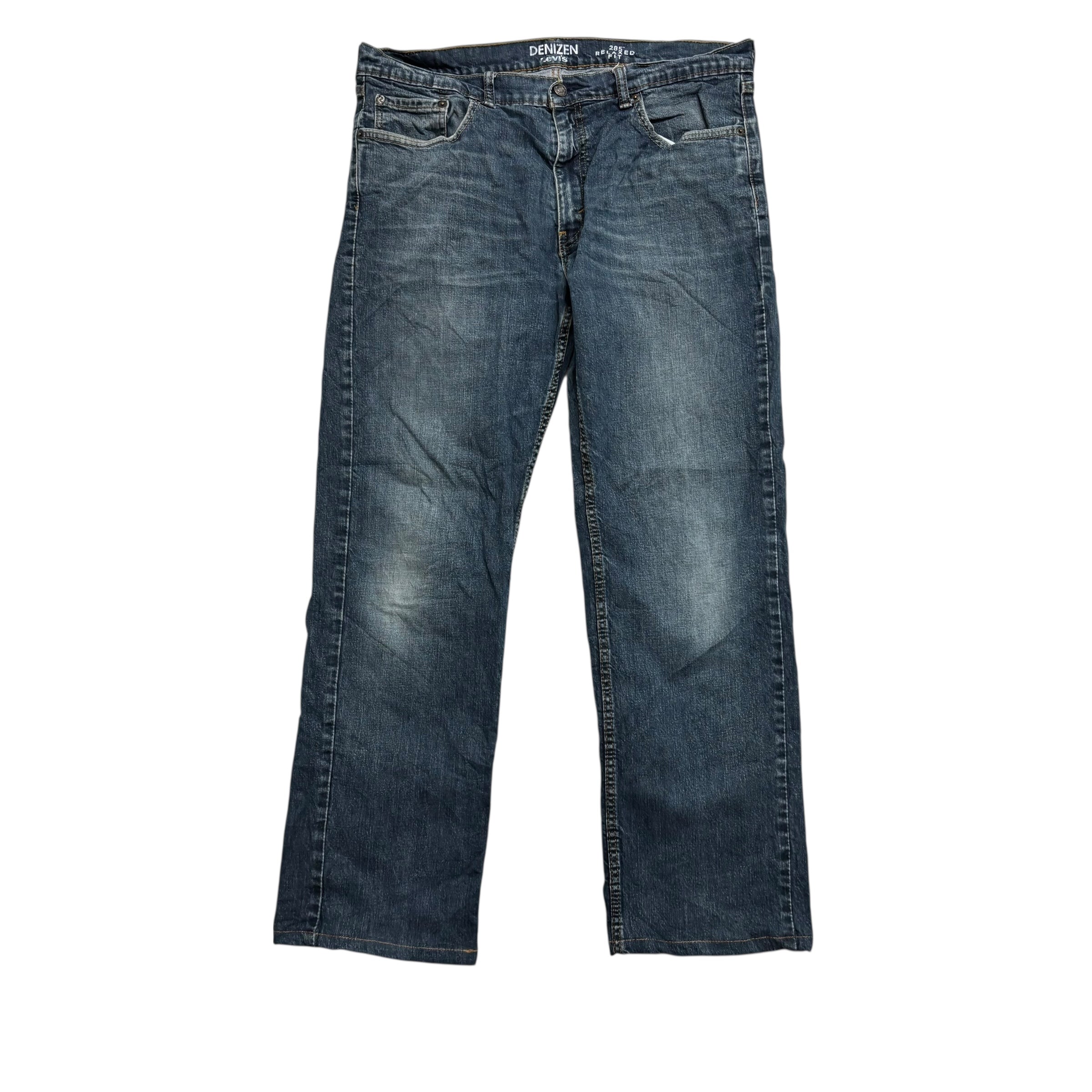 Levis Denizen Jeans W36 L30 Mens Dark Blue Relaxed Baggy Fit Stretch