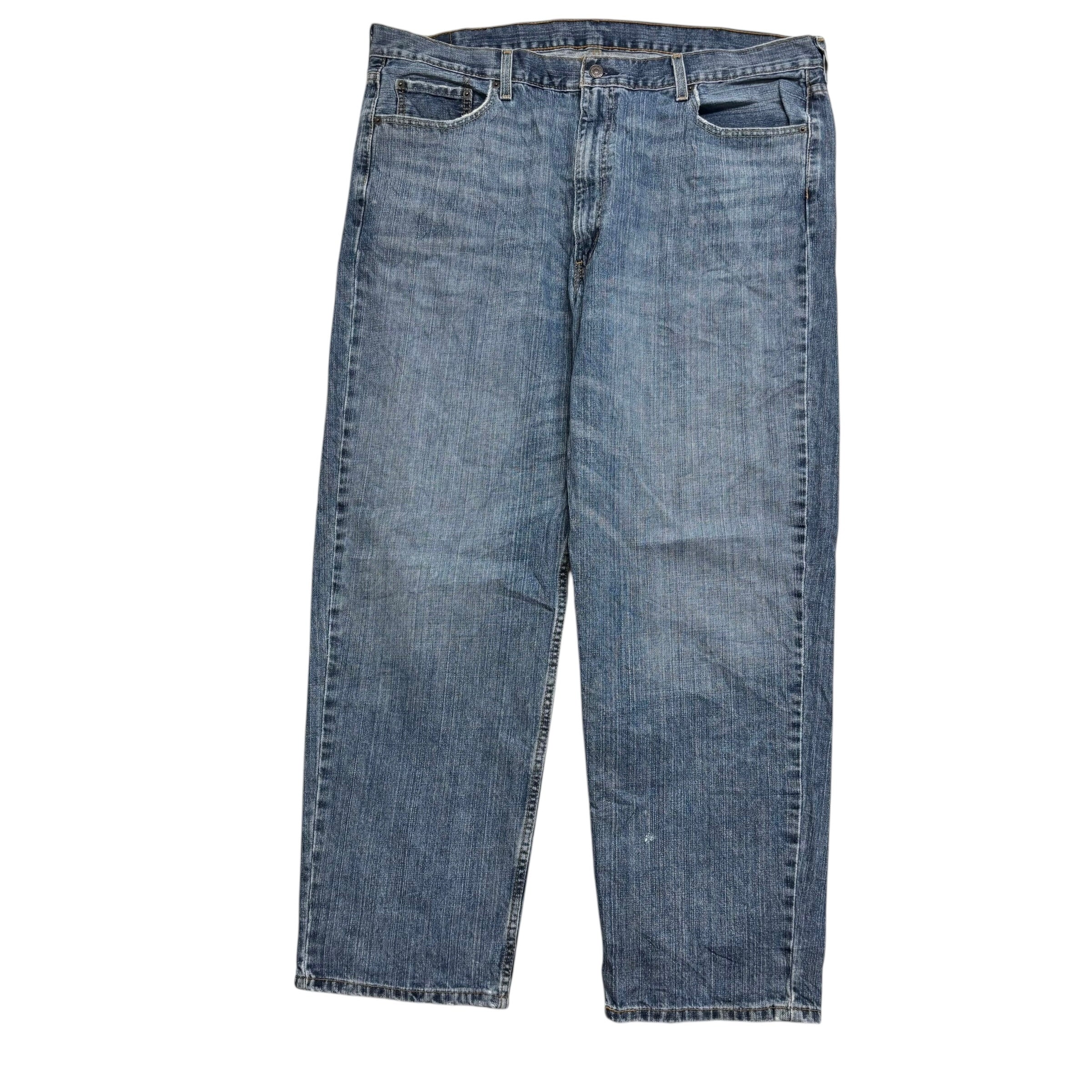 Levis 550 Jeans W44 L32 Mens Mid Blue Baggy Relaxed Straight Fit Denim