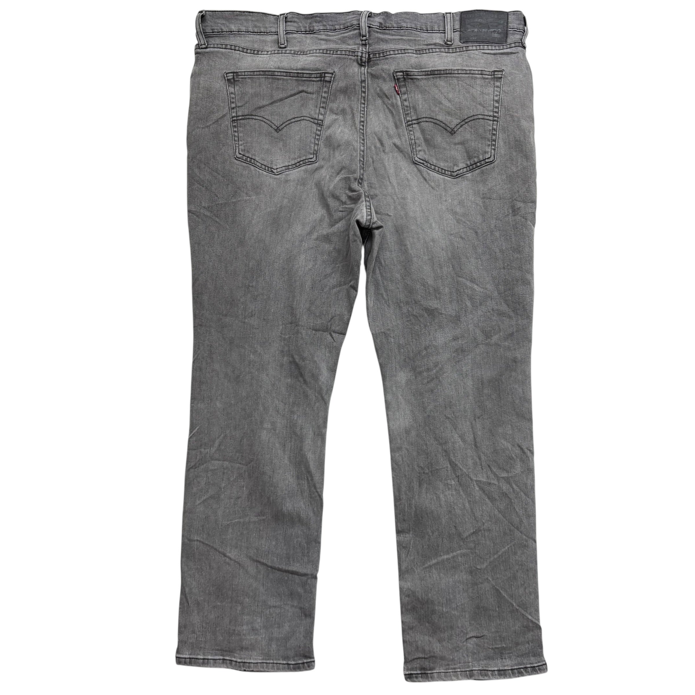 Levis 541 Jeans W44 L32 Mens Grey Athletic Tapered Fit Stretch Denim