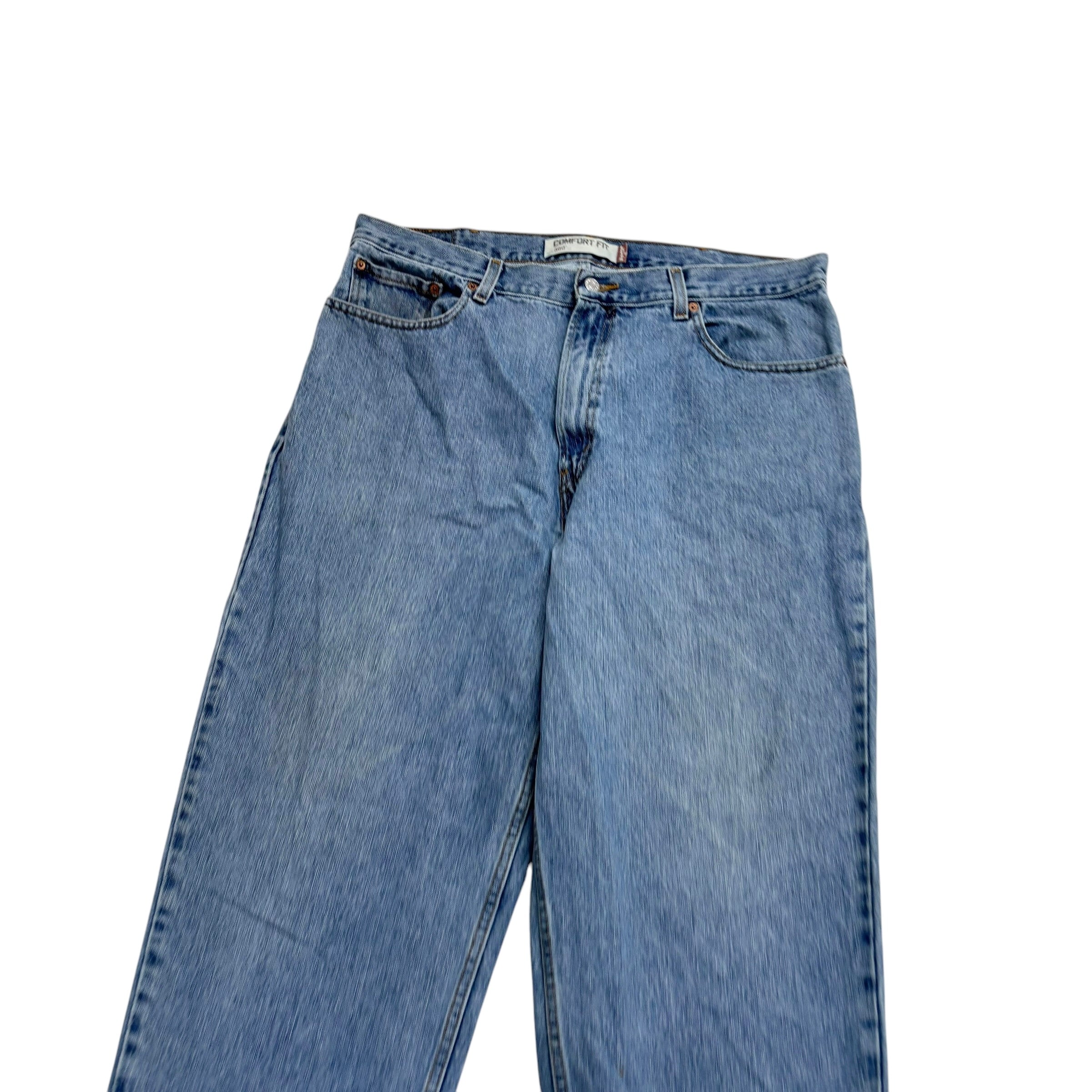 Levis 560 Jeans W38 L32 Mens Light Blue Baggy Relaxed Comfort Fit Vintage Denim