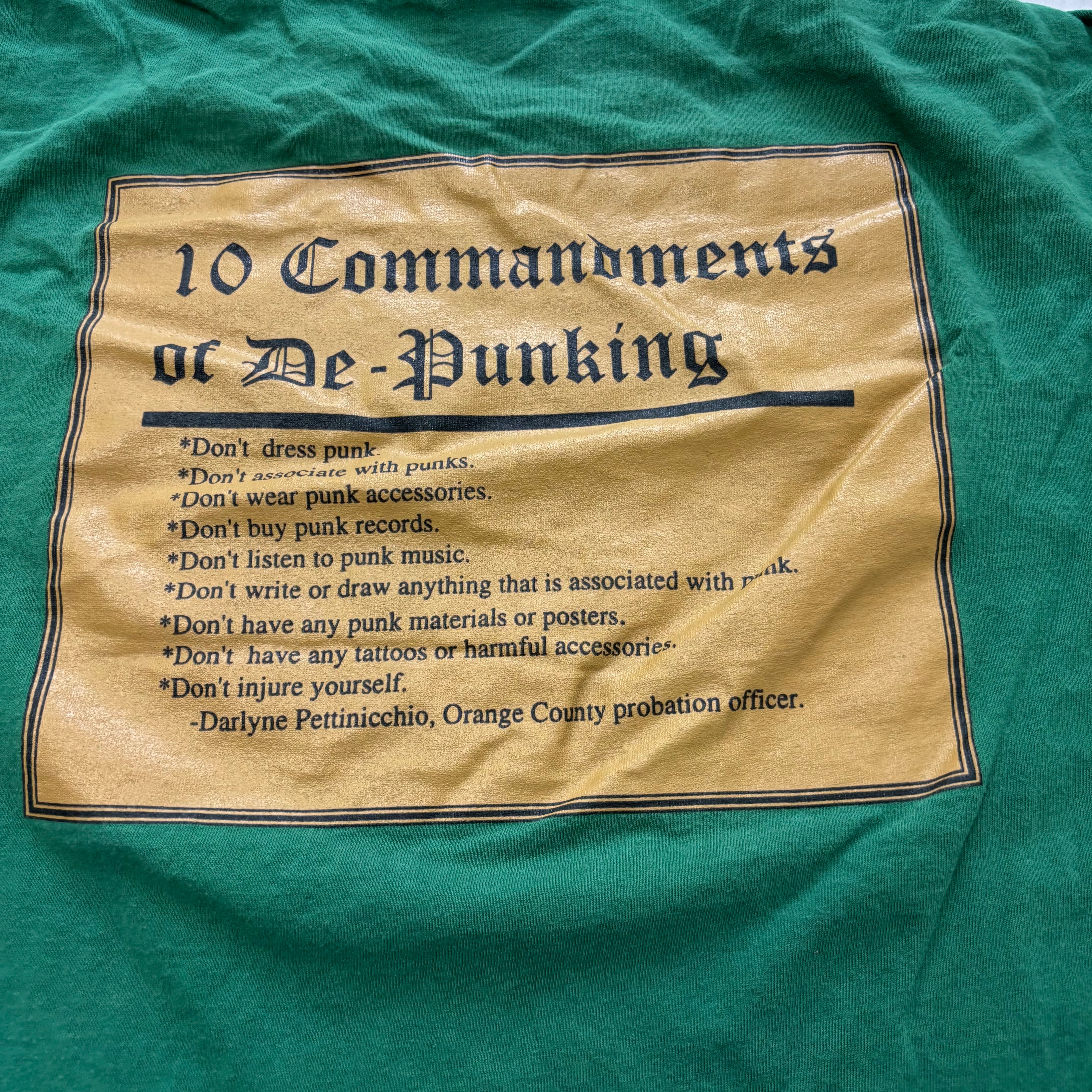 Vintage Guttermouth T Shirt Mens XL Green 90s Punk Band Music (E)