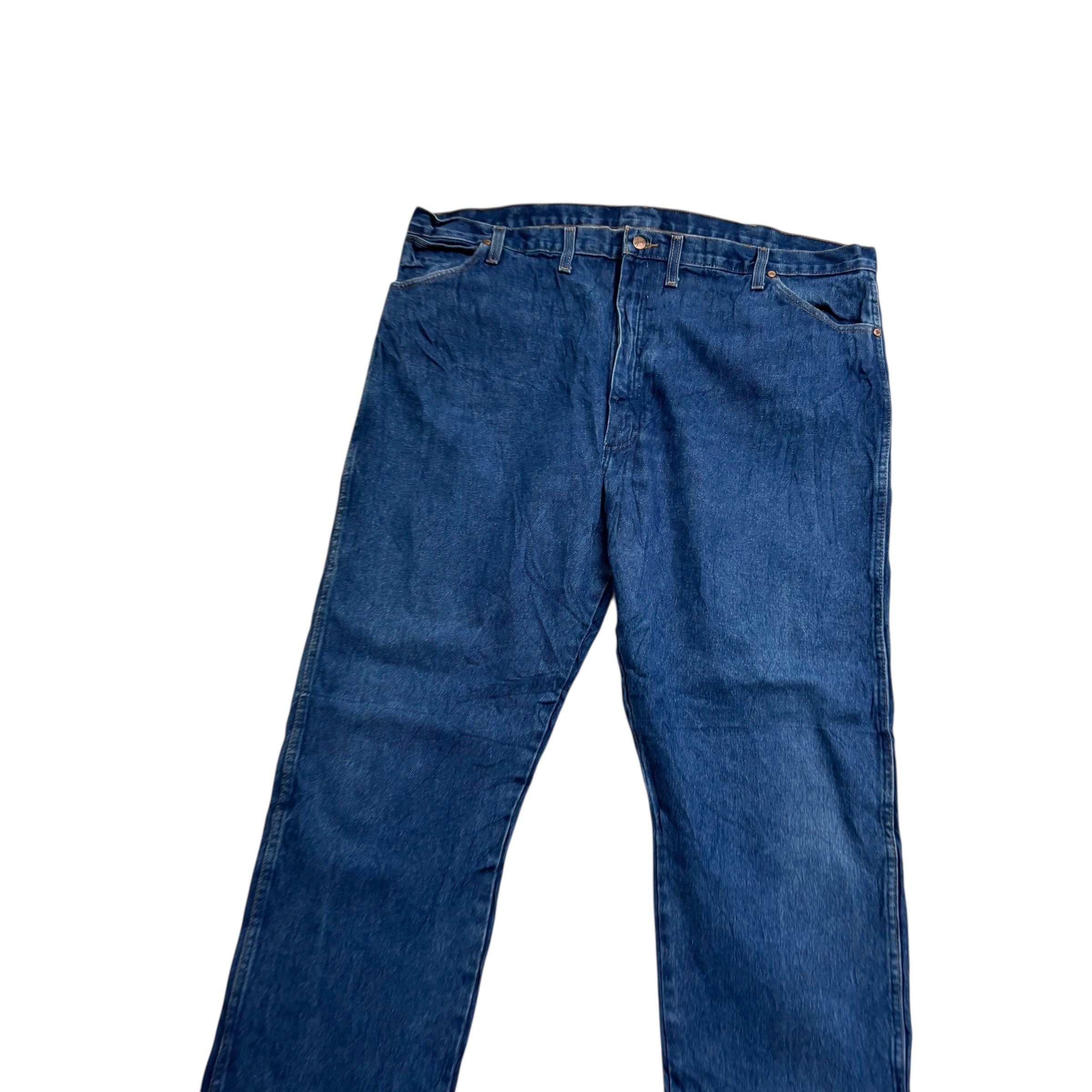 Wrangler Jeans Cowboy Cut W46 L32 Mens Mid Blue 13MWZ Original Fit Denim