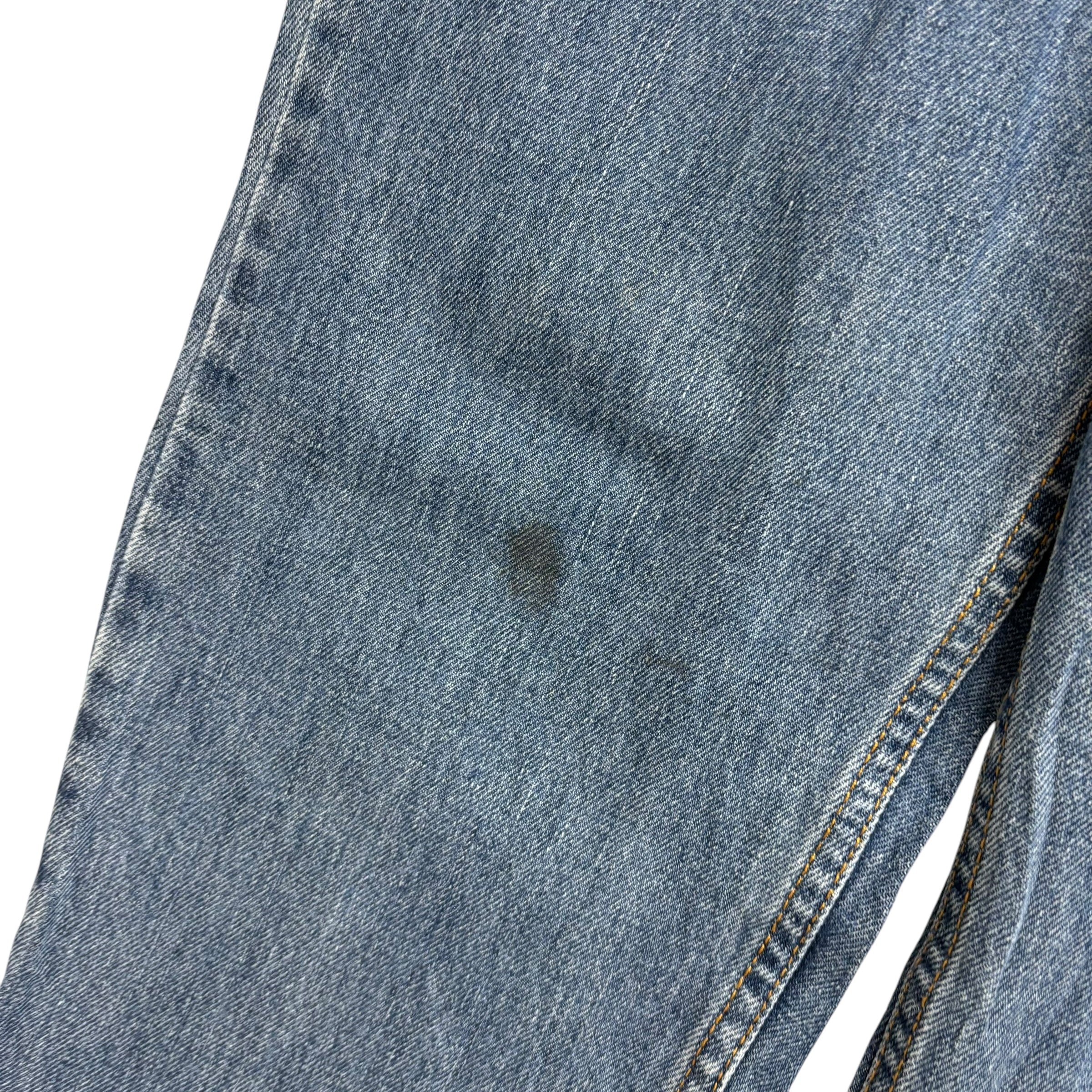 Levis 512 Jeans W32 L27 Mens Mid Blue Slim Straight Fit Vintage Denim