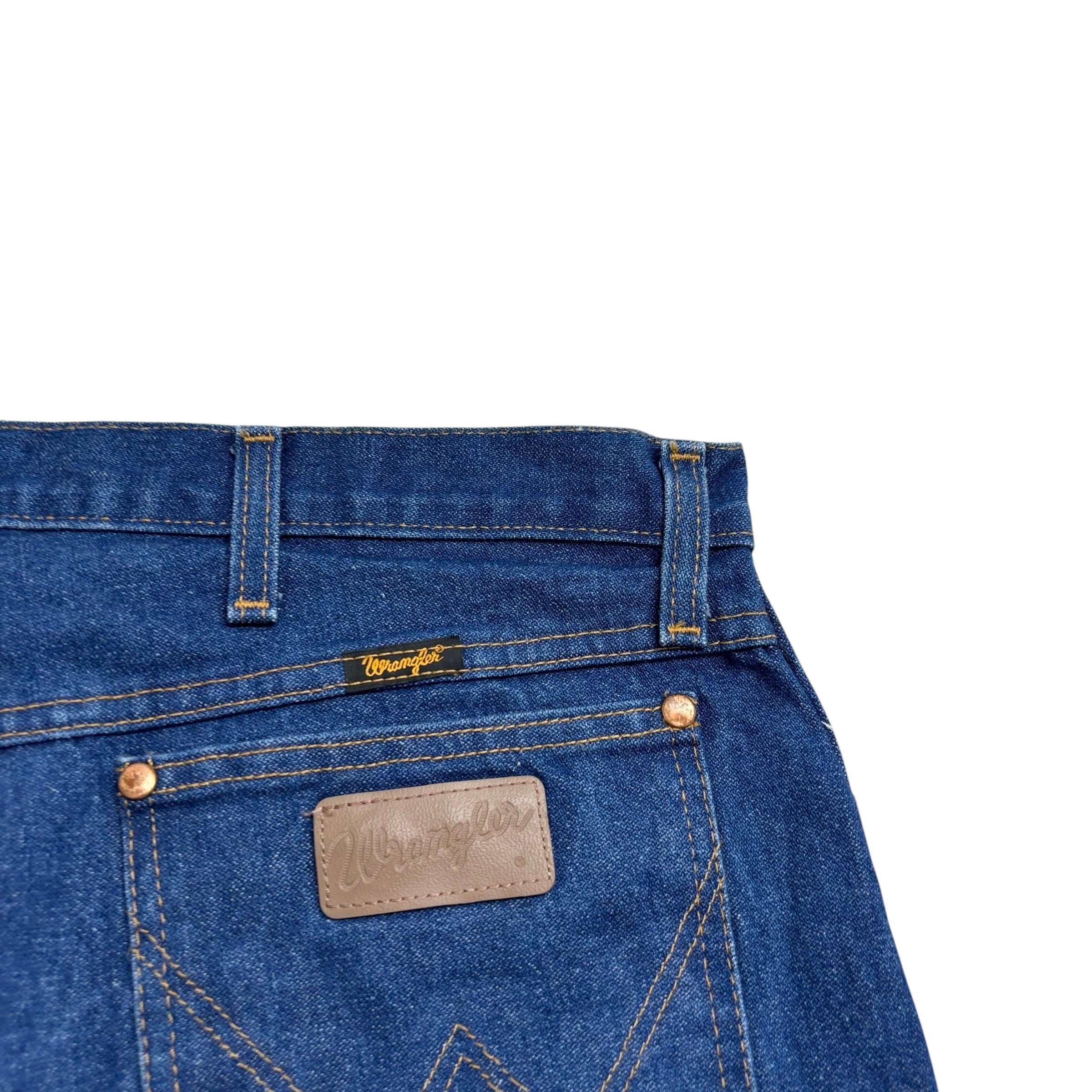 Wrangler Jeans Cowboy Cut W42 L32 Mens Dark Blue 13MWZ Original Fit Denim (E)