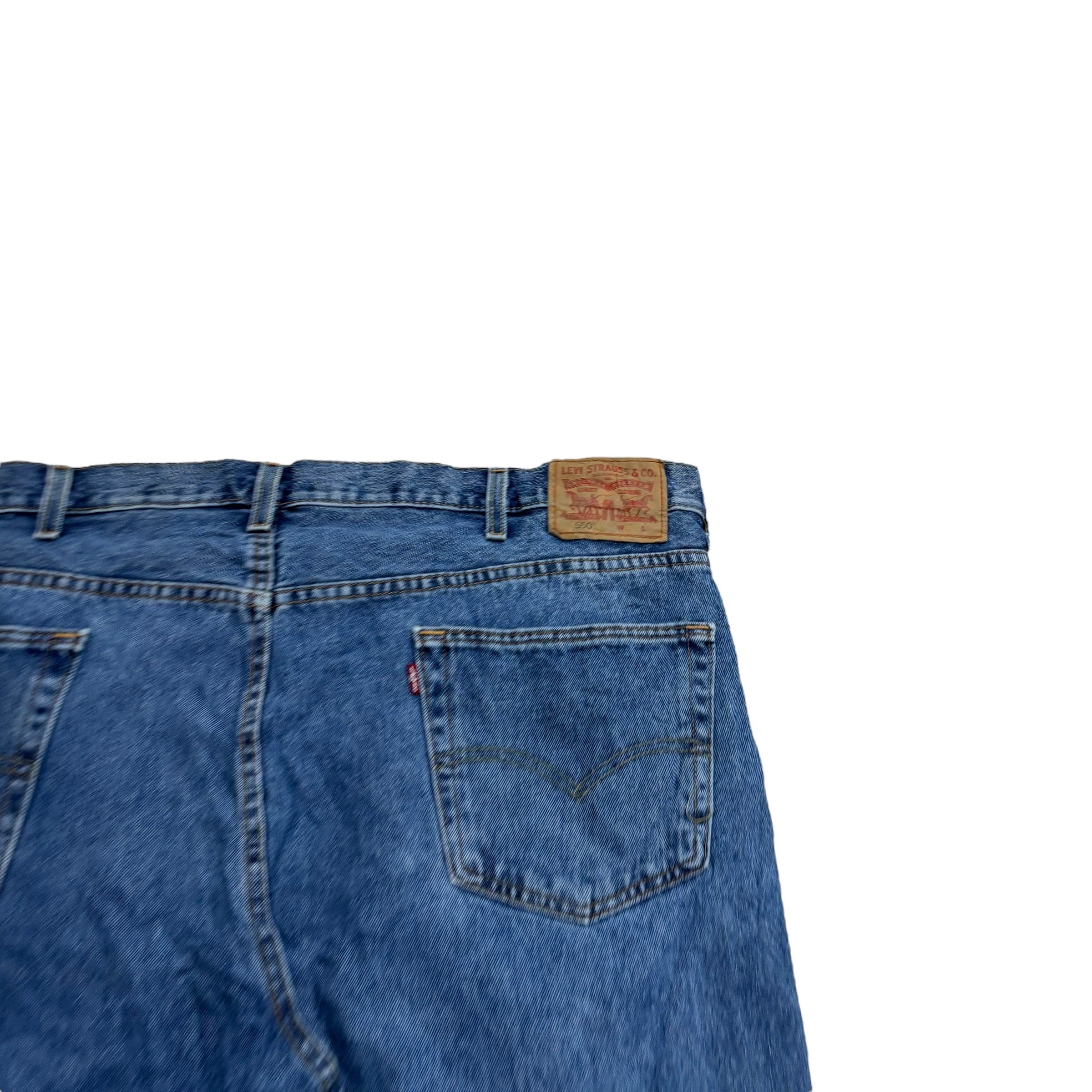 Levis 550 Jeans W44 L29 Mens Mid Blue Baggy Relaxed Straight Fit Denim