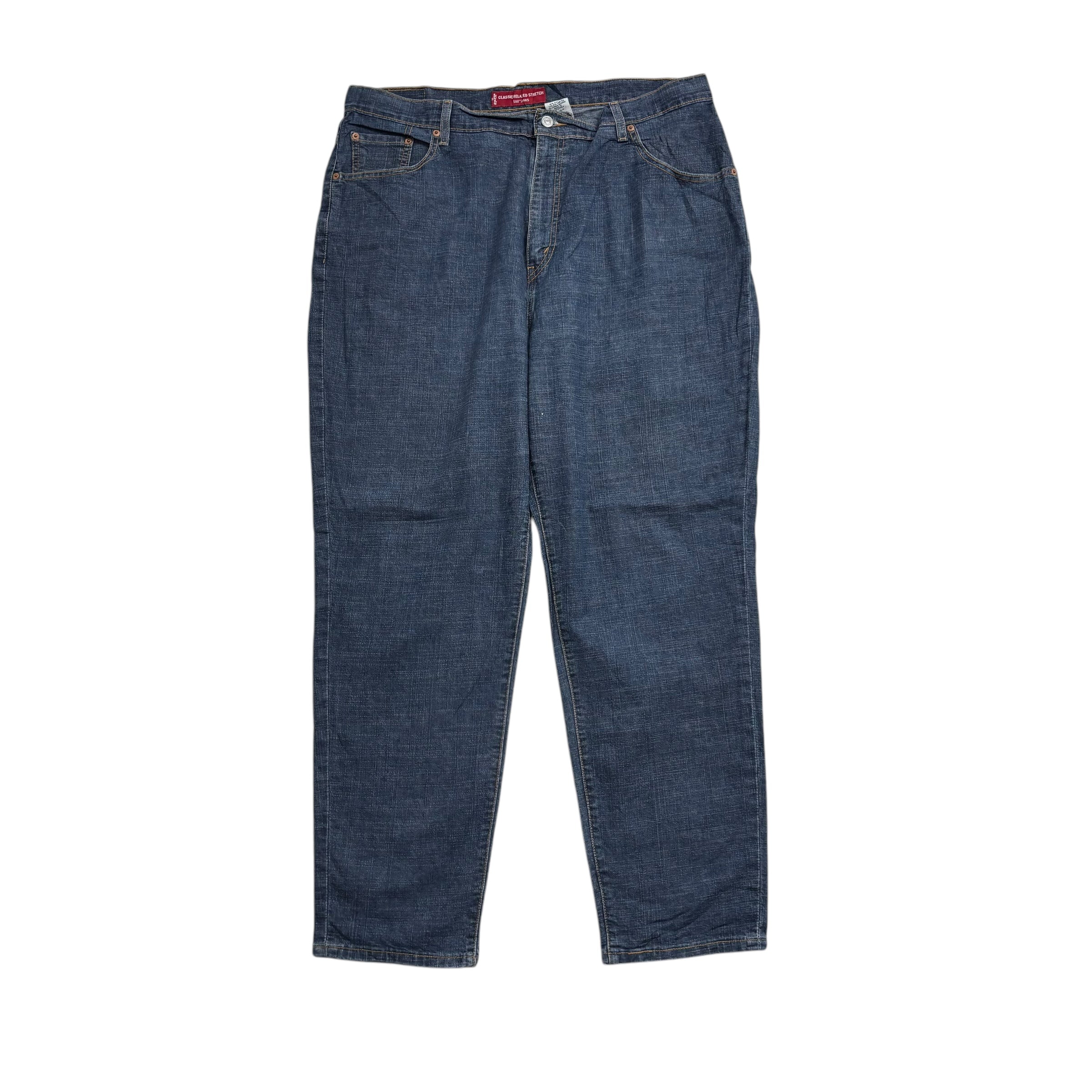 Levis 550 Jeans W40 L32 Womens Dark Blue Relaxed Tapered Stretch (E)