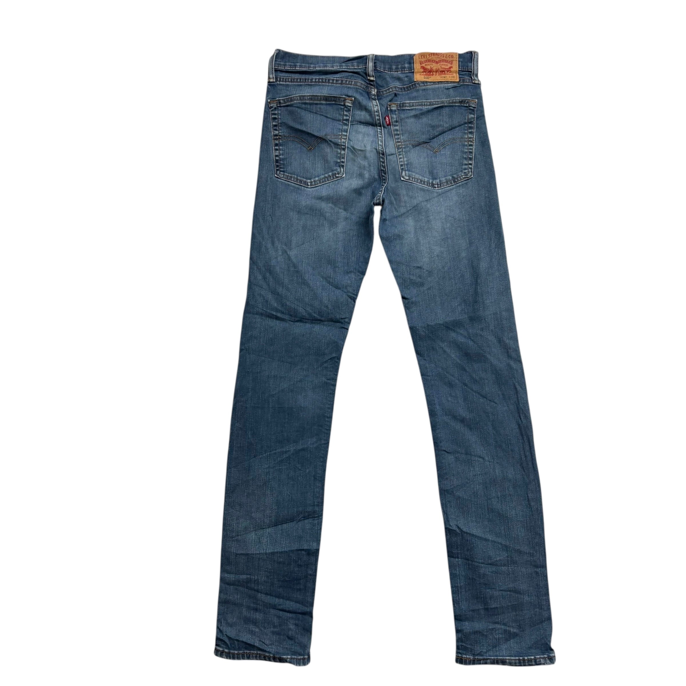 Levis 510 Jeans W30 L32 Mens Blue Skinny Fit Stretch Denim (E)