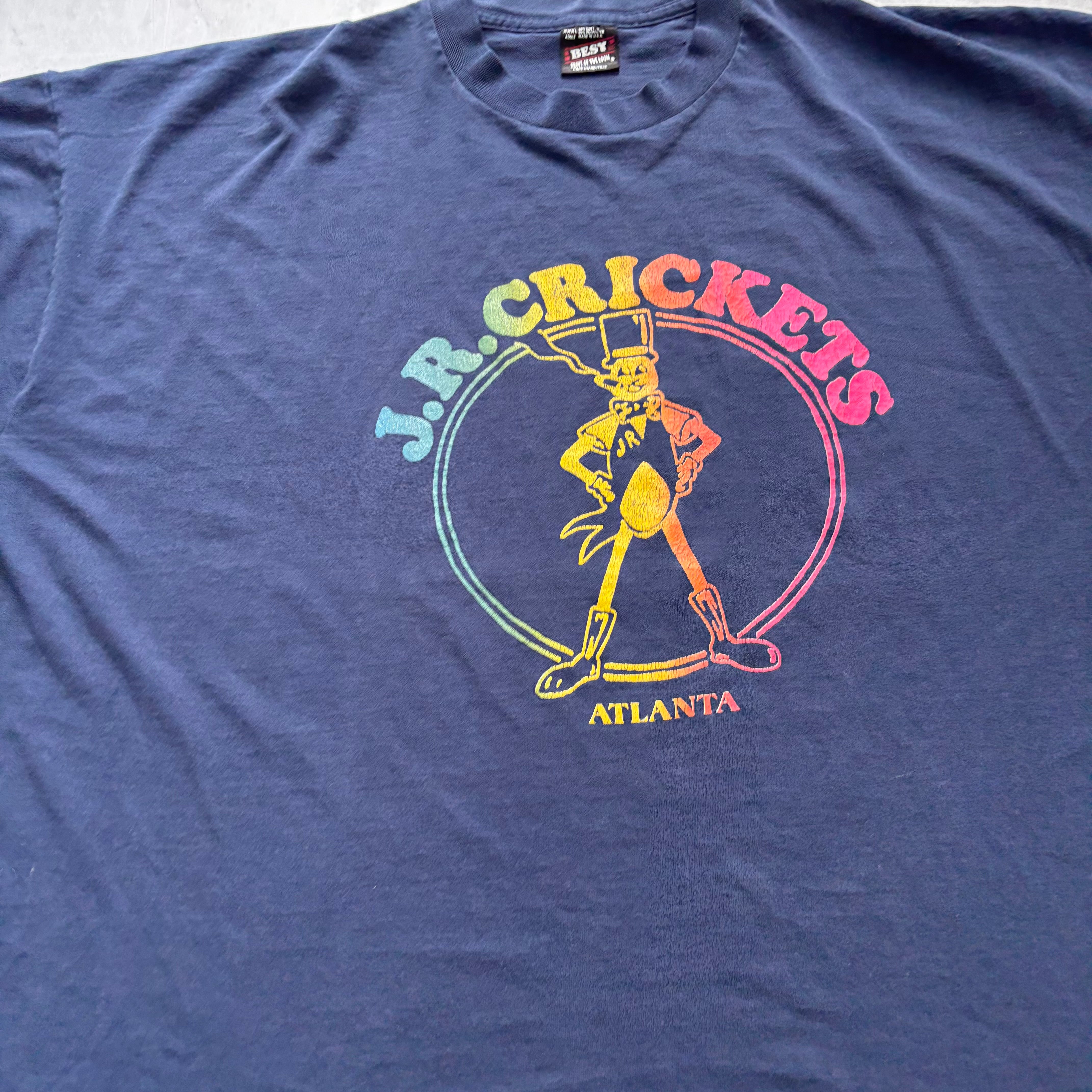 Vintage T Shirt Mens 3XL Navy Blue Single Stitch Graphic Print 90s USA (E)