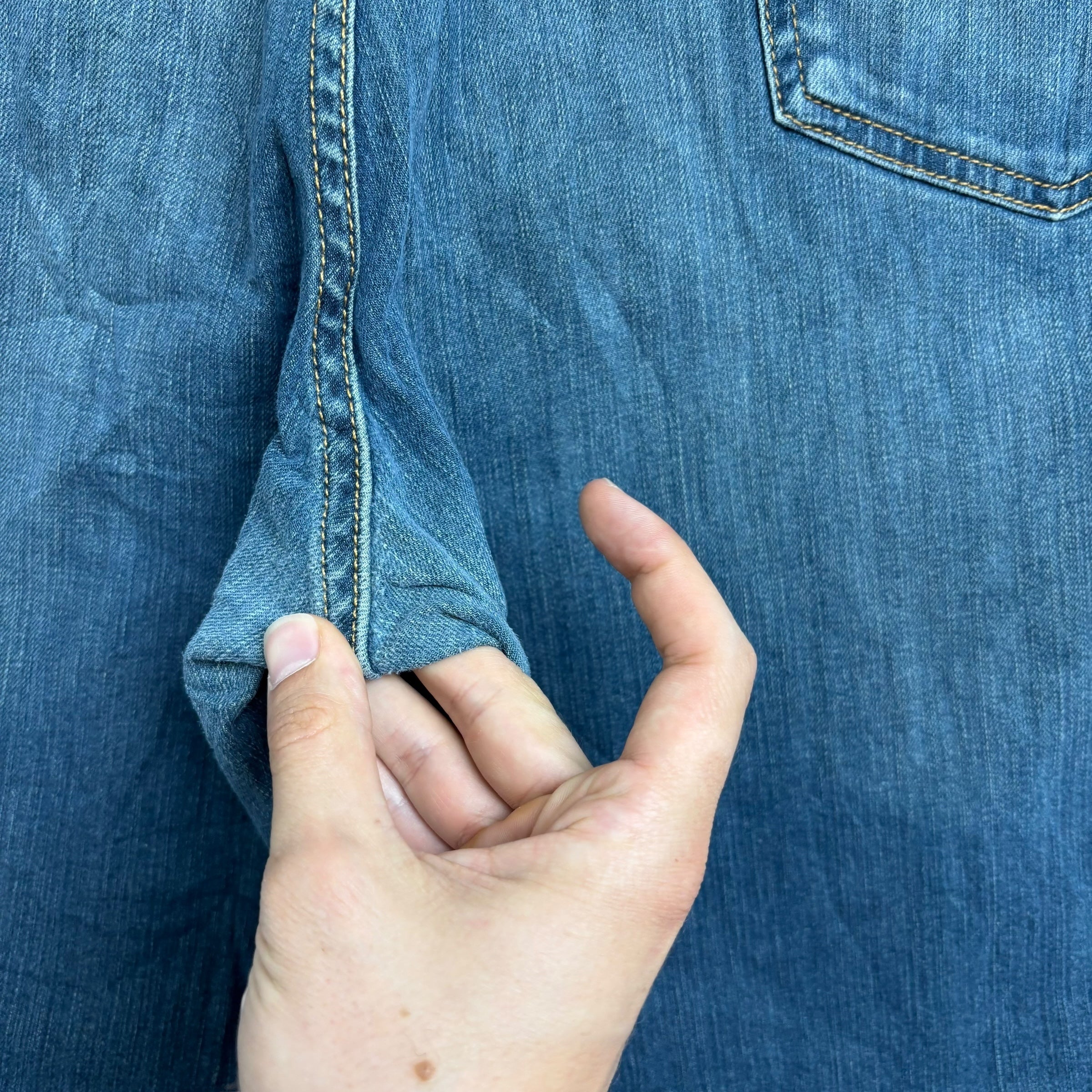 Levis 559 Jeans W44 L30 Mens Dark Blue Relaxed Straight Fit Stretch Denim (F)