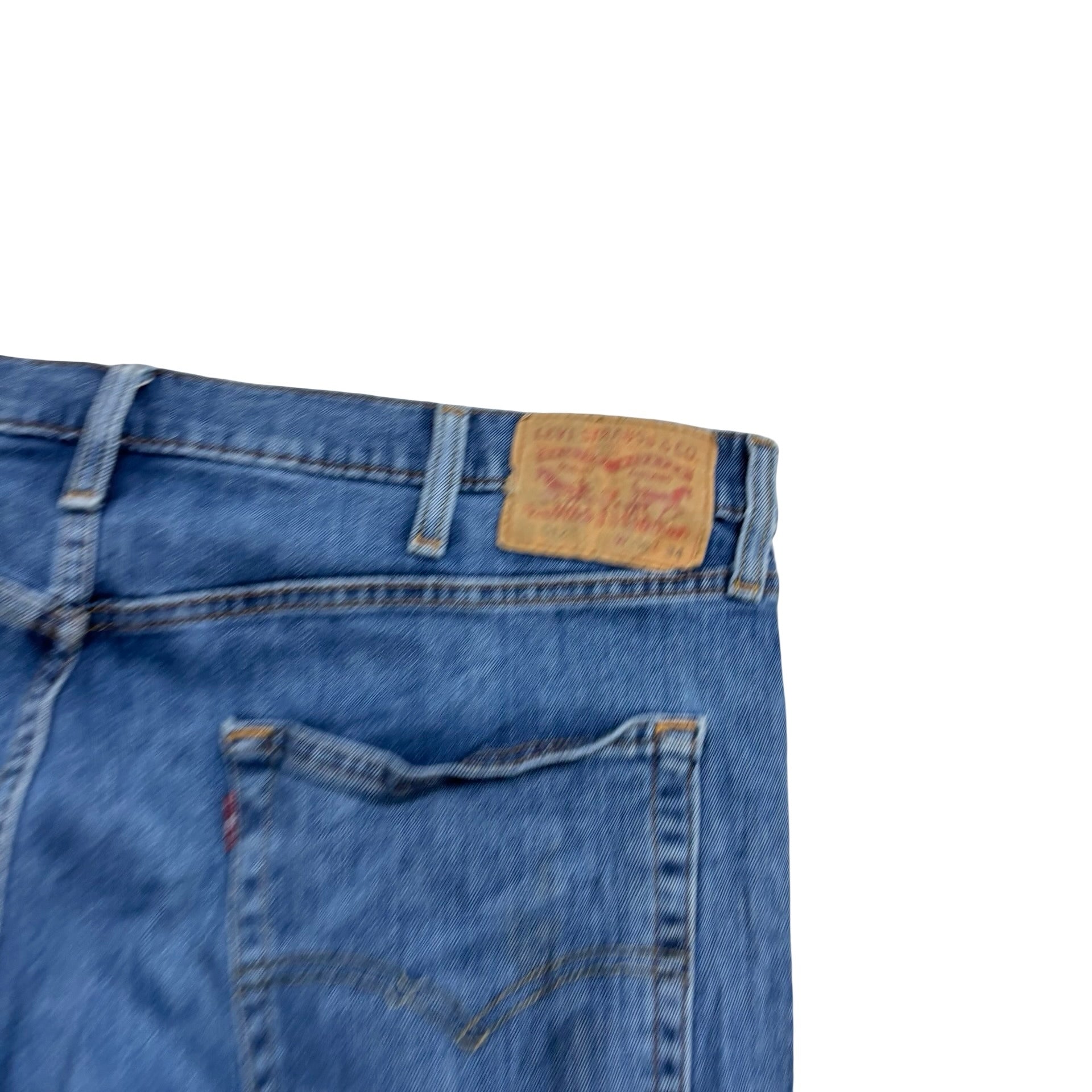 Levis 512 Jeans W38 L33 Mens Mid Blue Slim Tapered Fit Stretch Denim