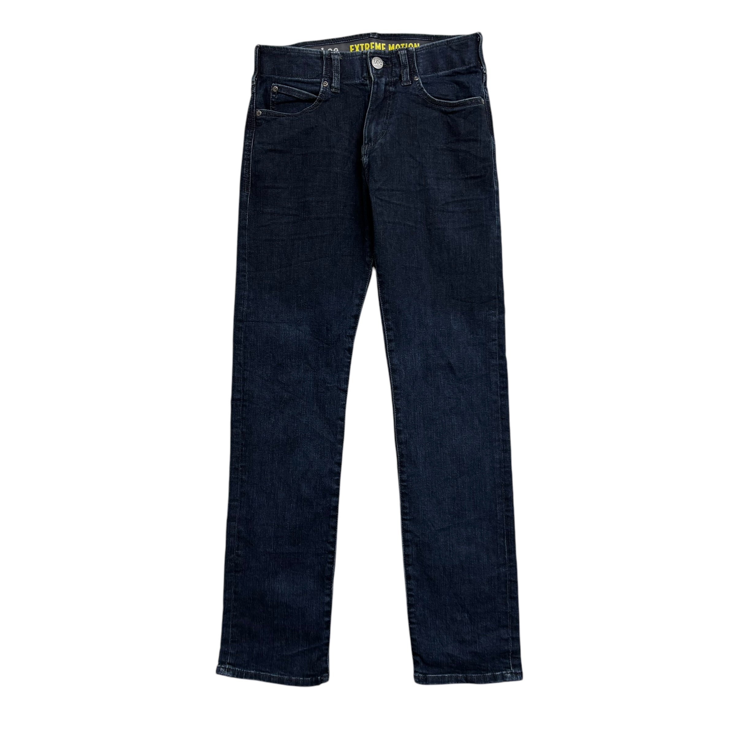 Lee Jeans W29 L31 Mens Dark Blue Slim Straight Fit Stretch Denim (E)