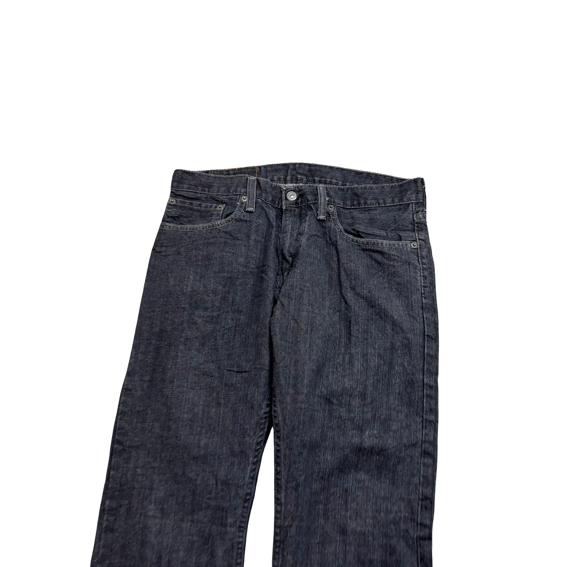 Levis 514 Jeans W32 L34 Mens Black Regular Straight Fit Denim (E)