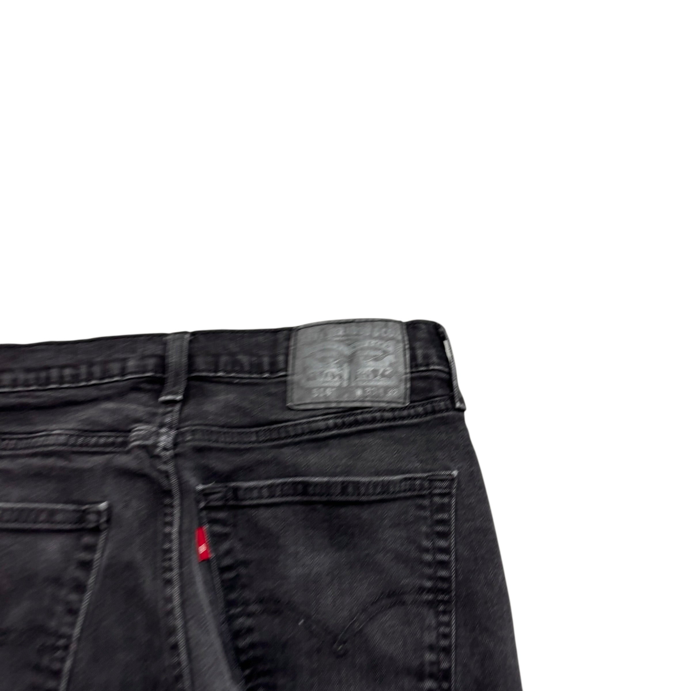 Levis 514 Jeans W29 L31 Mens Black Slim Straight Fit Stretch Denim