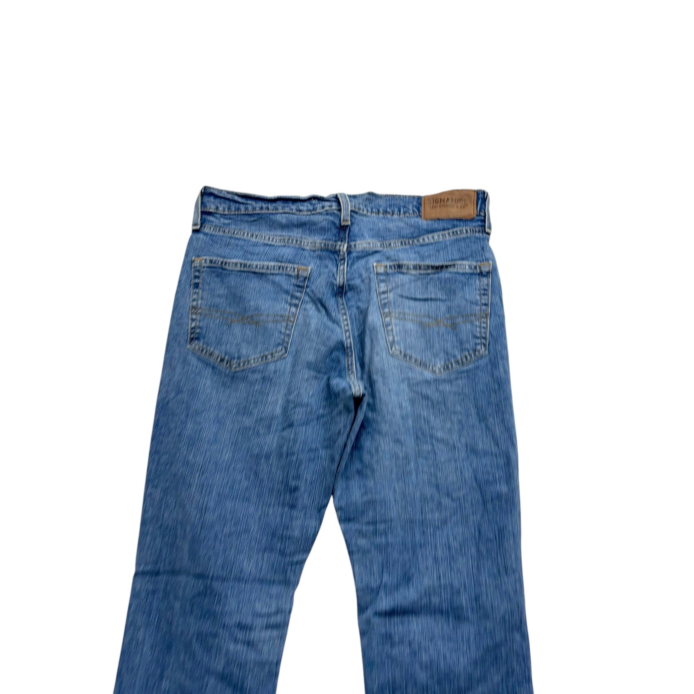 Levis Signature Jeans W32 L29 Mens Light Blue Athletic Fit Stretch Denim (E)