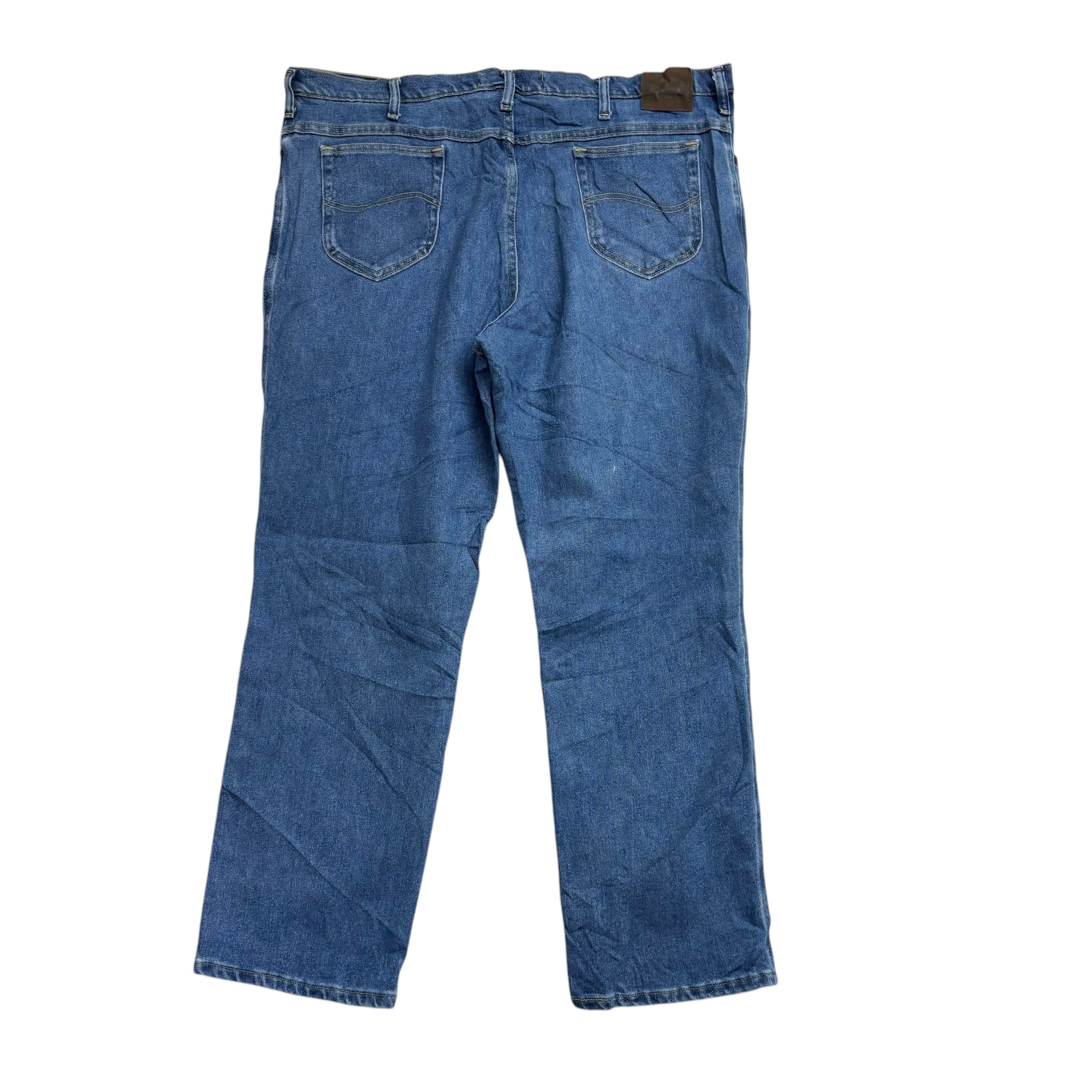 Lee Jeans W42 L30 Mens Mid Blue Regular Straight Fit Vintage Denim (E)