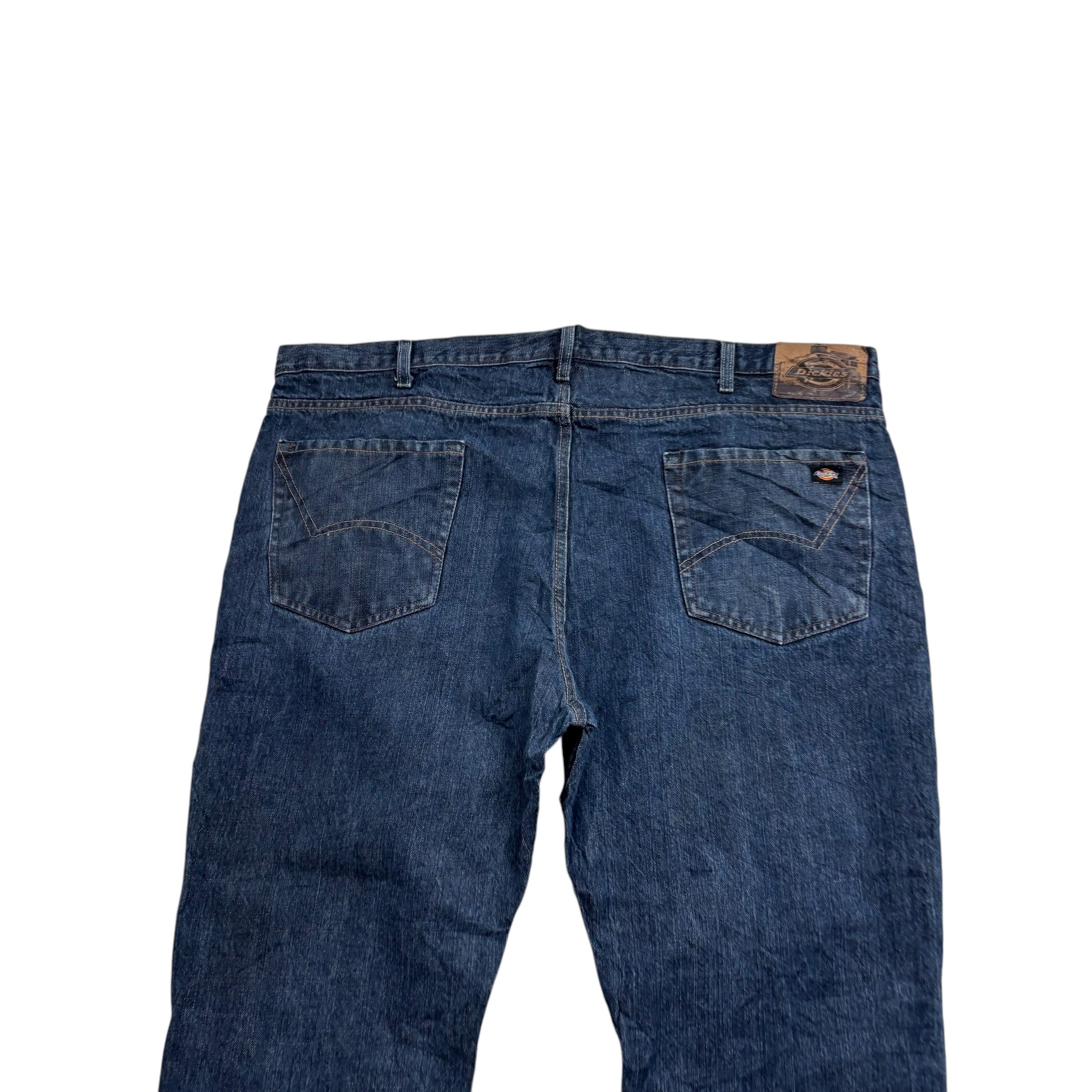 Dickies Jeans W46 L30 Mens Dark Blue Regular Straight Fit Denim (E)