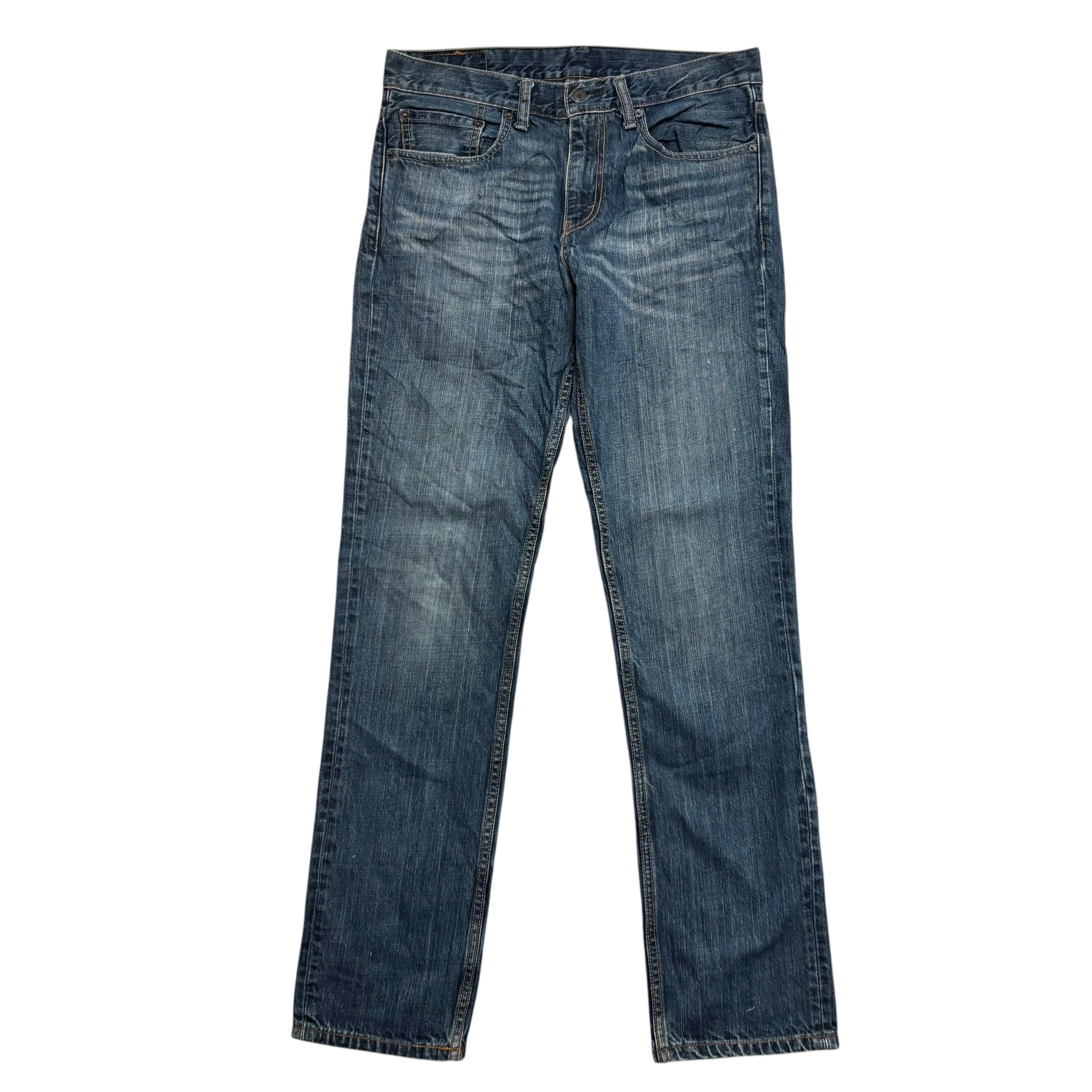 Levis 511 Jeans W32 L32 Mens Dark Blue Slim Fit Vintage Denim