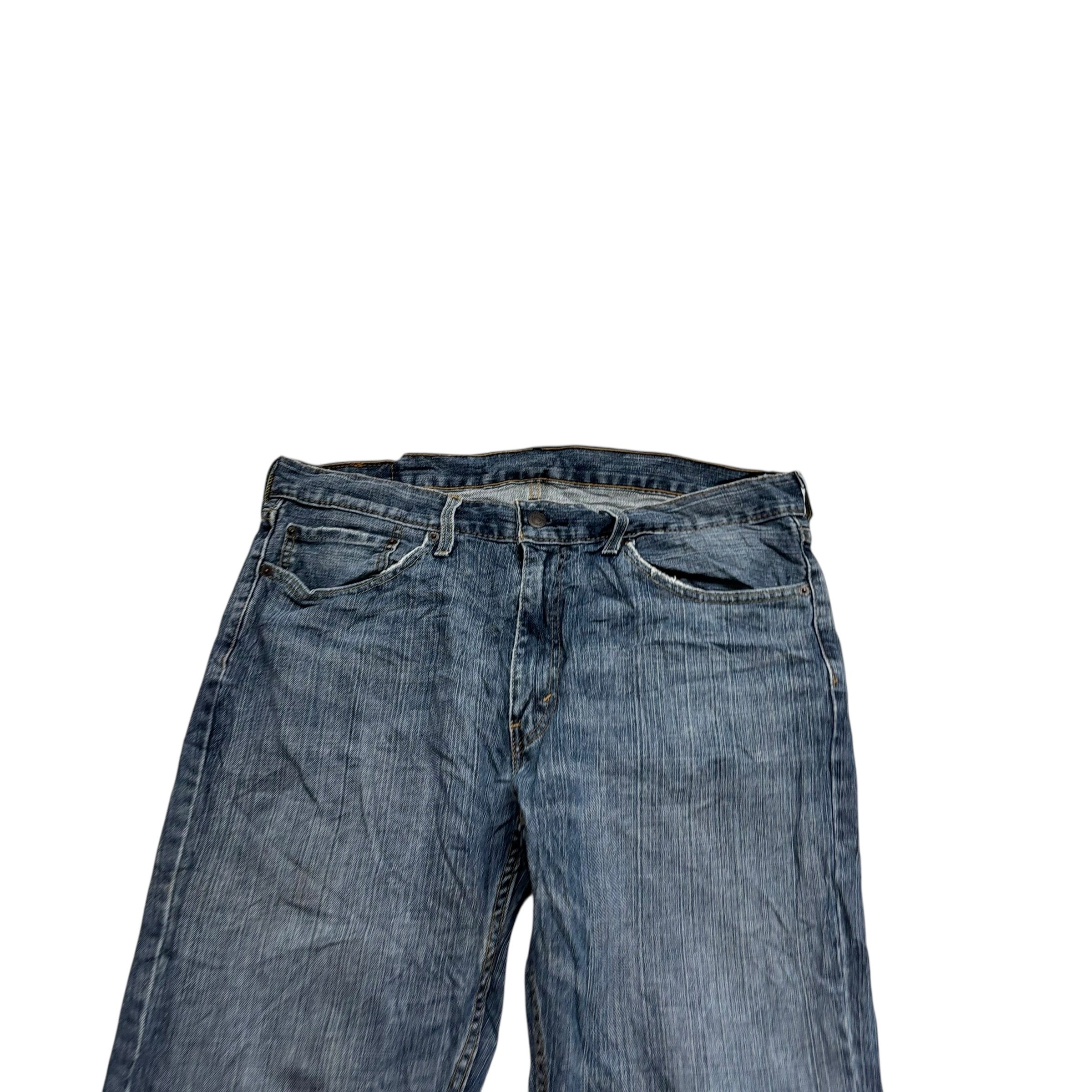 Levis 559 Jeans W36 L32 Mens Mid Blue Baggy Relaxed Straight Fit Denim (F)