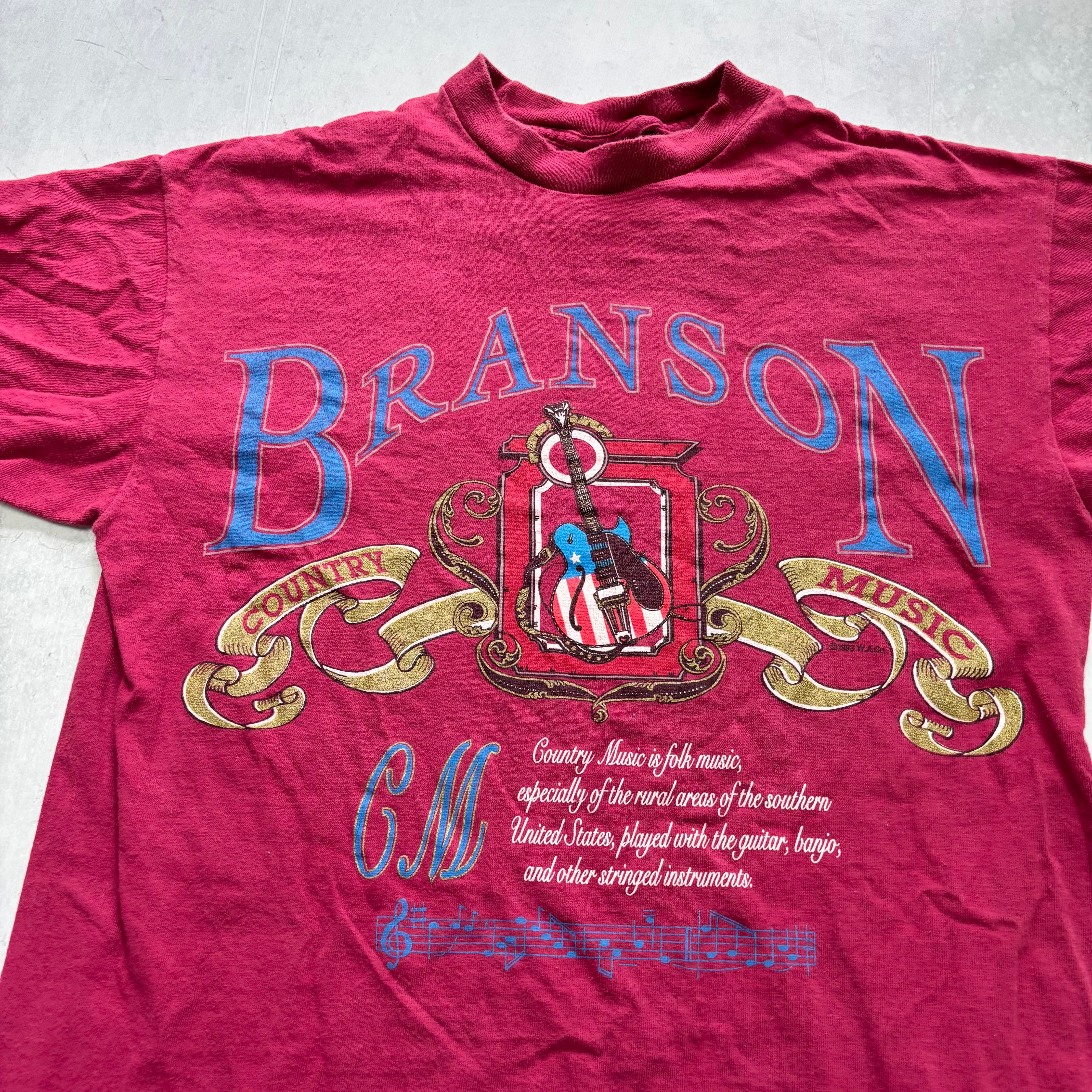 Vintage T Shirt Mens Small Burgundy Single Stitch Graphic Print 90s Music