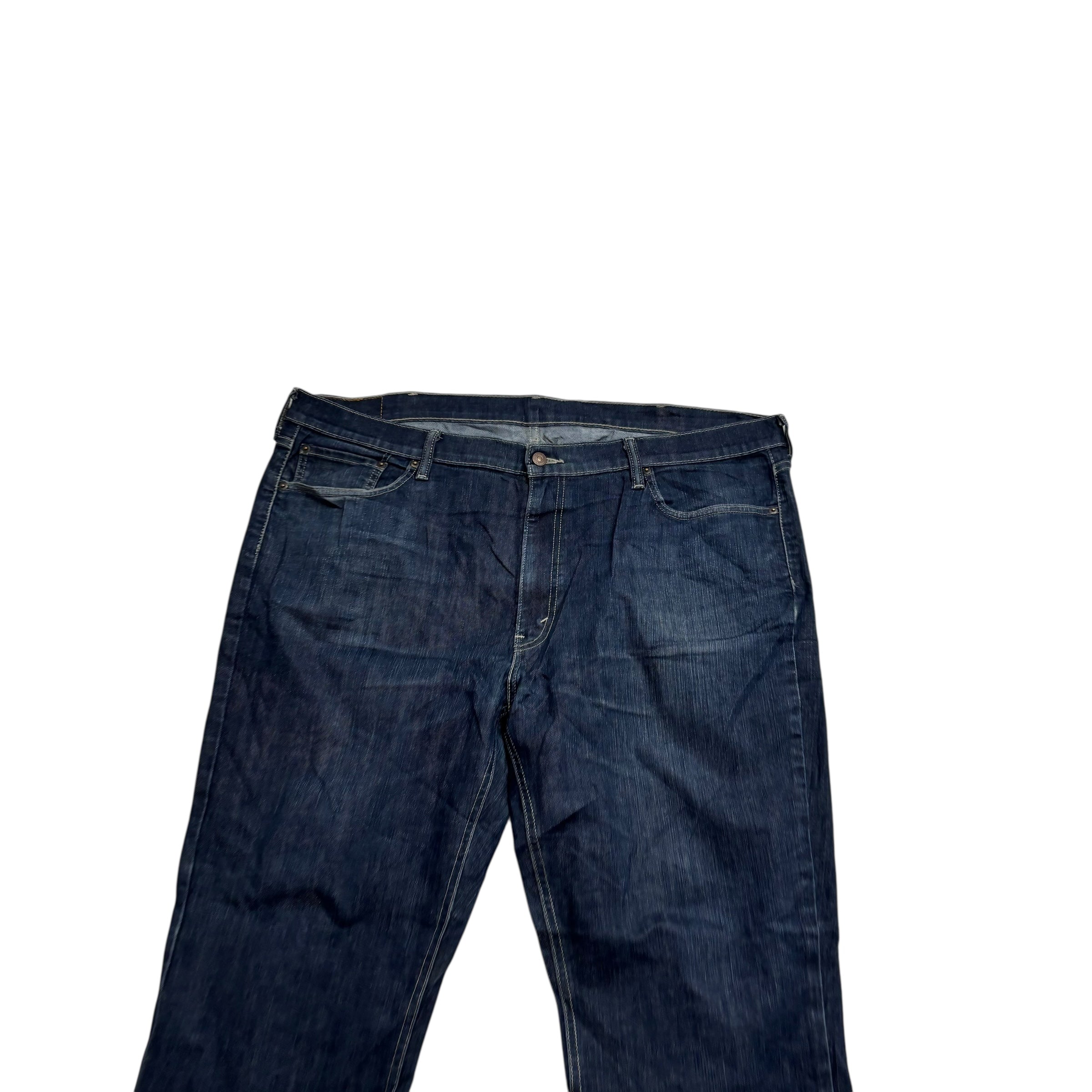 Levis 541 Jeans W44 L34 Mens Dark Blue Athletic Tapered Fit Stretch Denim