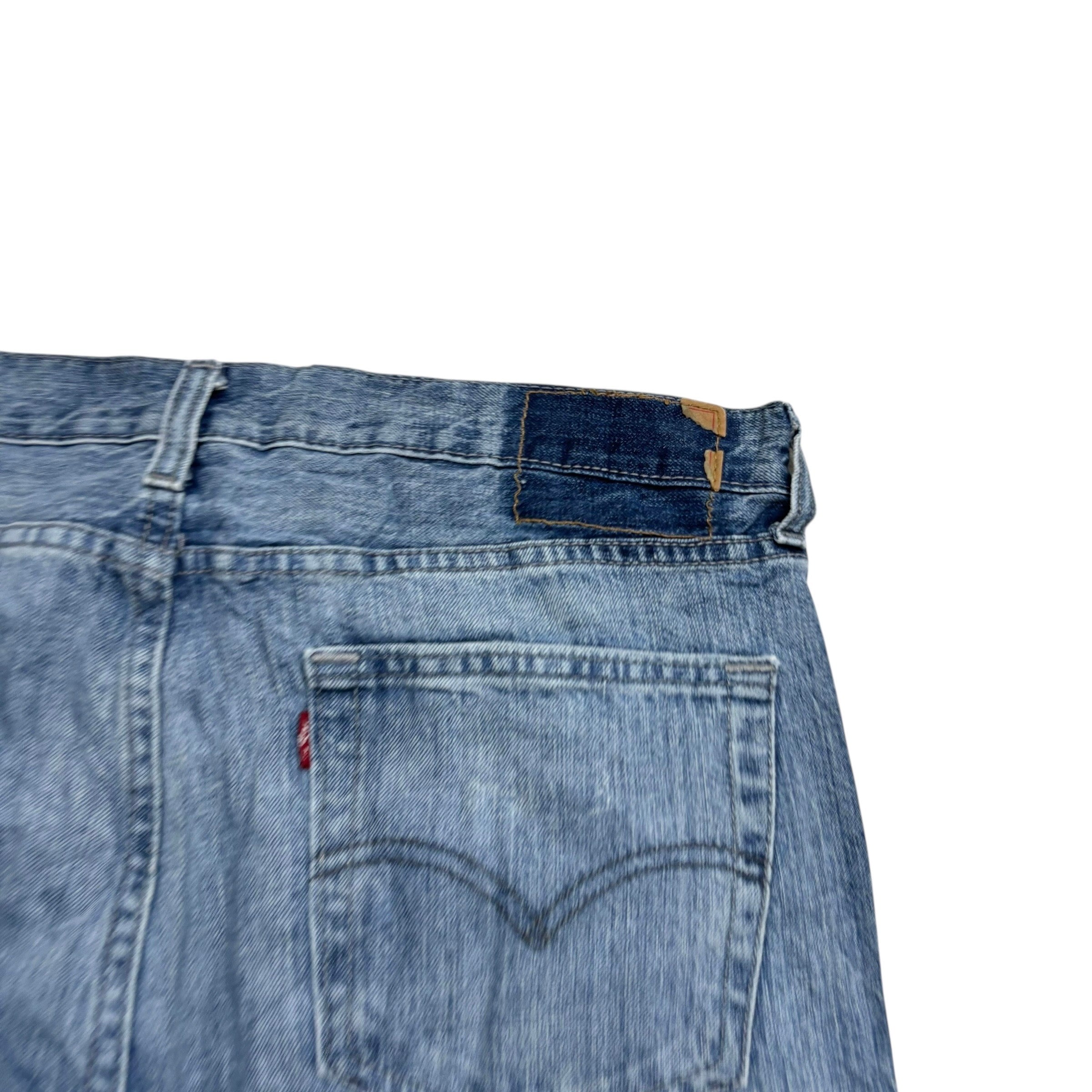 Levis 514 Jeans W35 L32 Mens Mid Blue Regular Straight Fit Denim