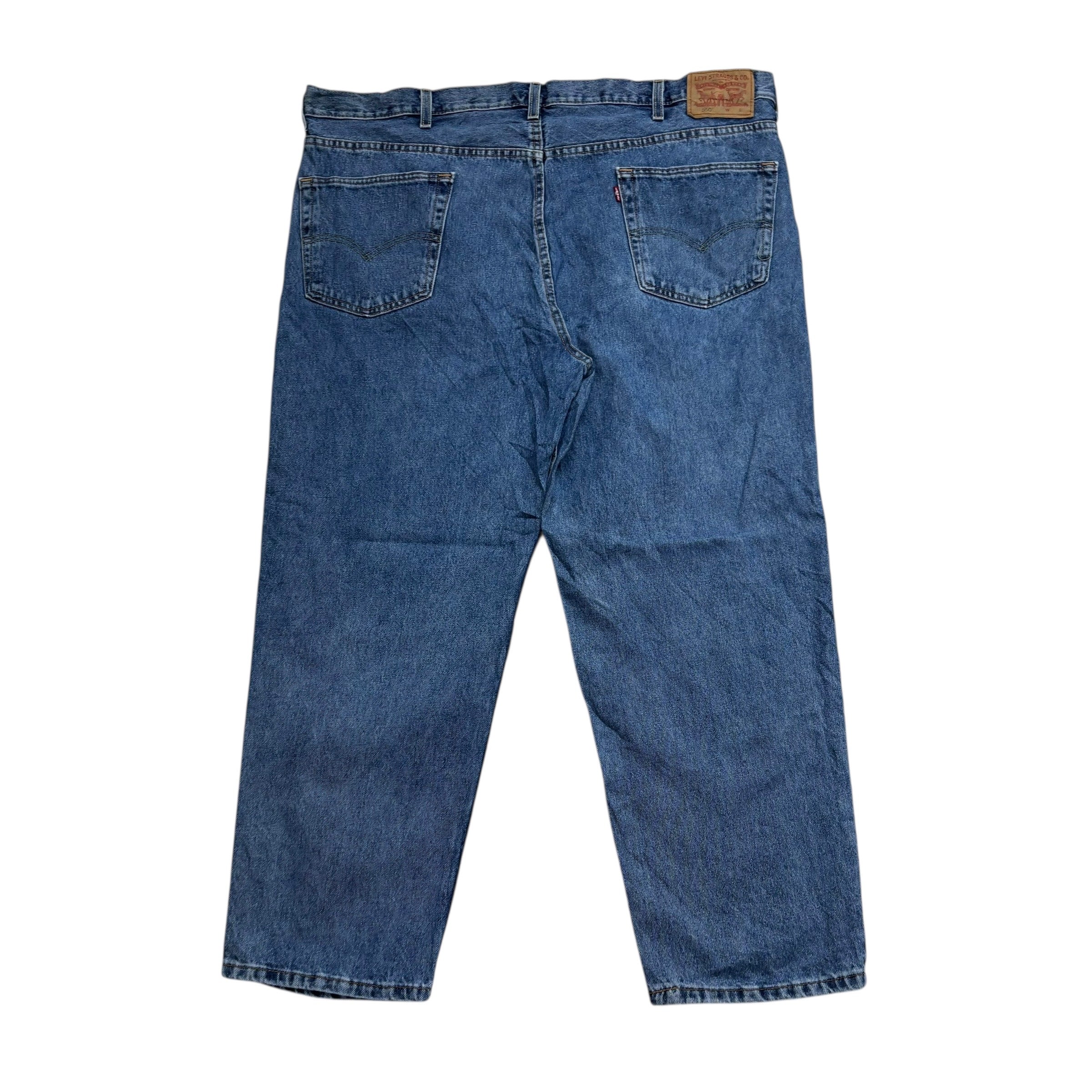 Levis 550 Jeans W44 L29 Mens Mid Blue Baggy Relaxed Straight Fit Denim