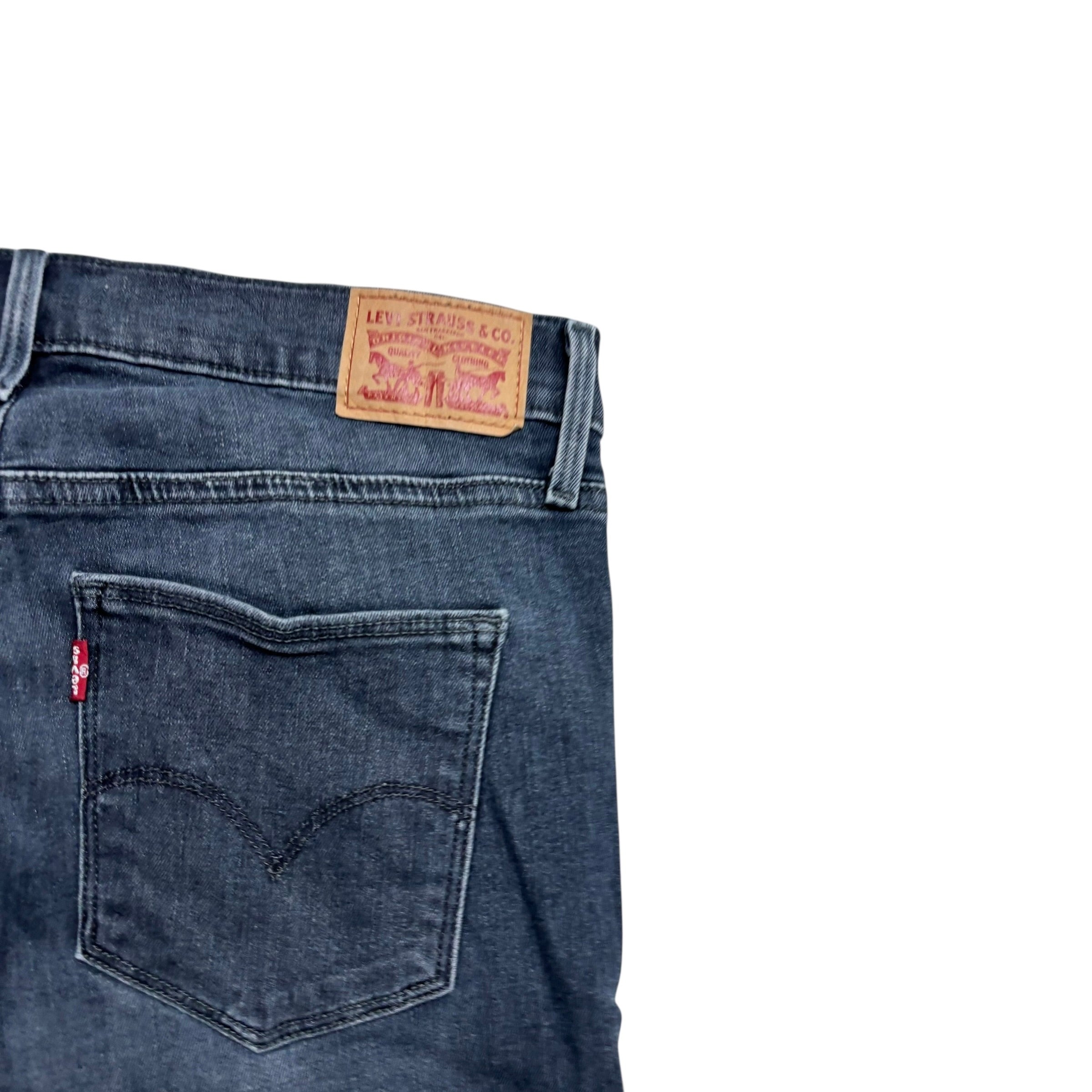 Levis Slimming Skinny Jeans W30 L30 Womens Navy Blue Stretch Denim (E)