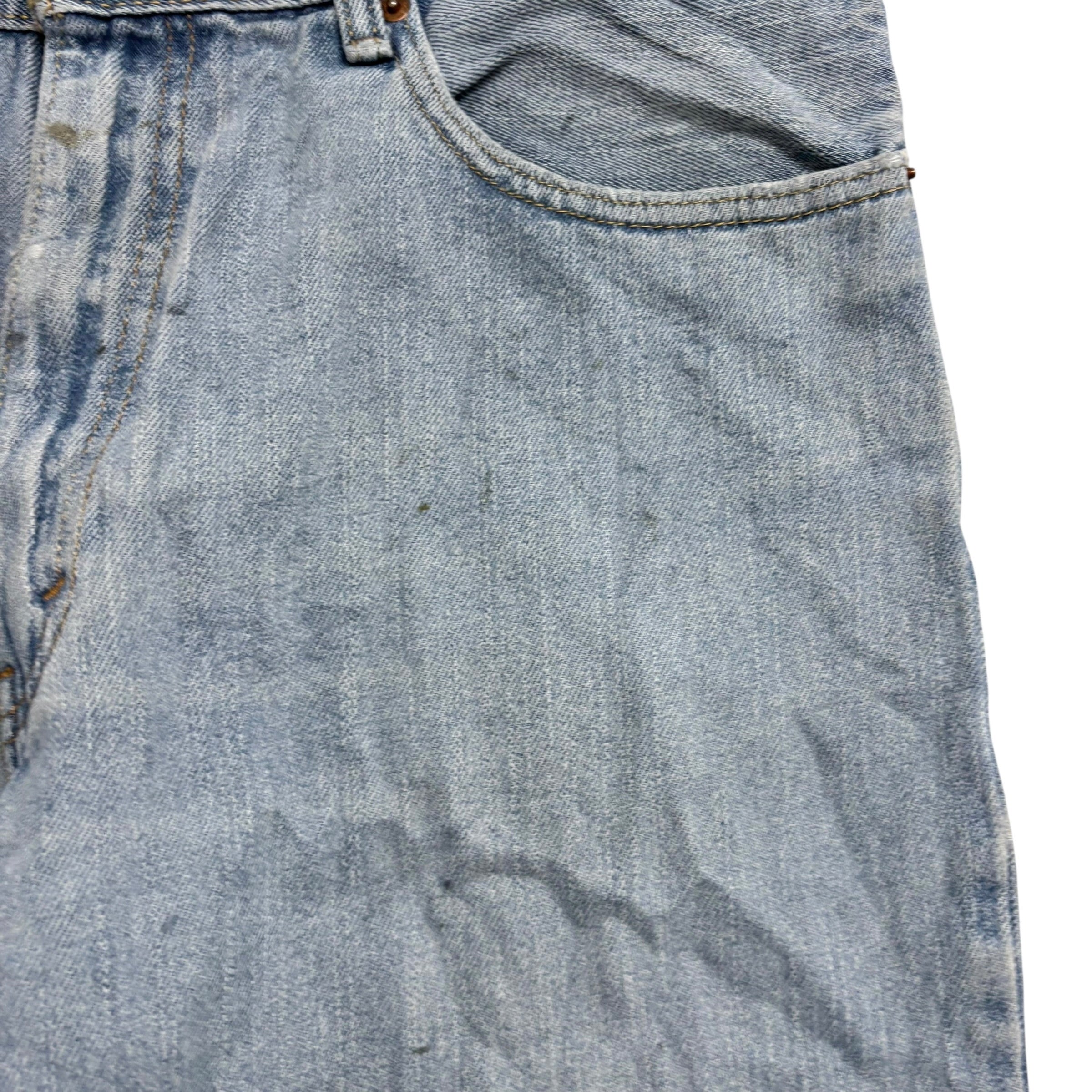 Levis 550 Jeans W36 L32 Mens Light Blue Baggy Relaxed Straight Vintage Denim (F)