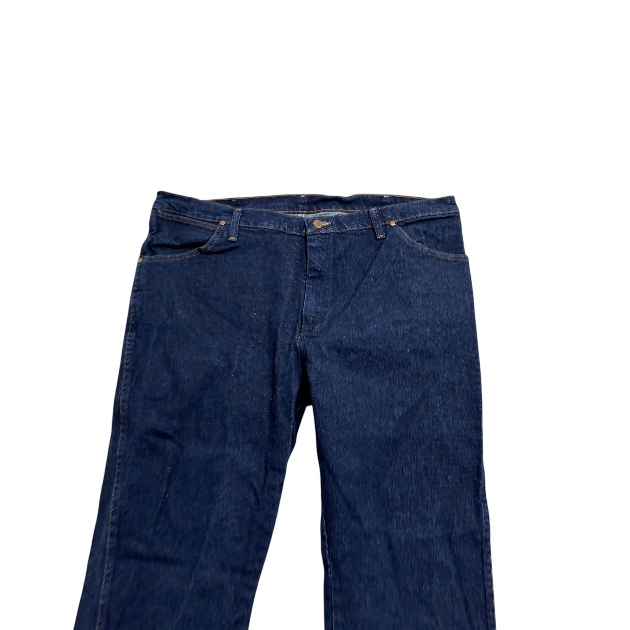 Wrangler Jeans Cowboy Cut W42 L30 Mens Dark Blue 947 Bootcut Fit Denim (F)