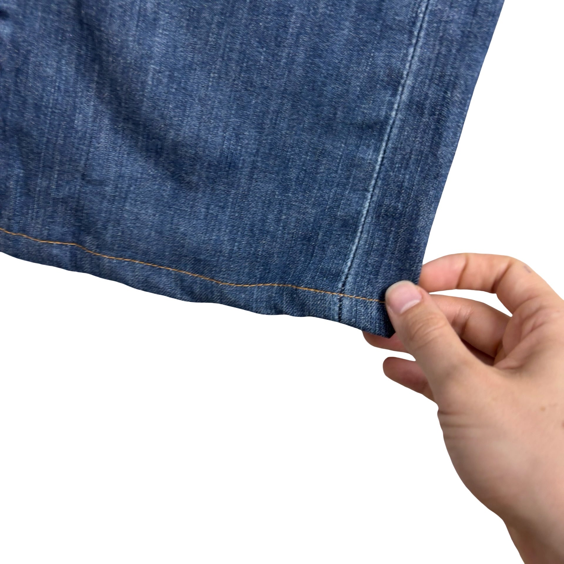 Levis 527 Jeans W34 L32 Mens Mid Blue Slim Bootcut Fit Stretch Denim (E)