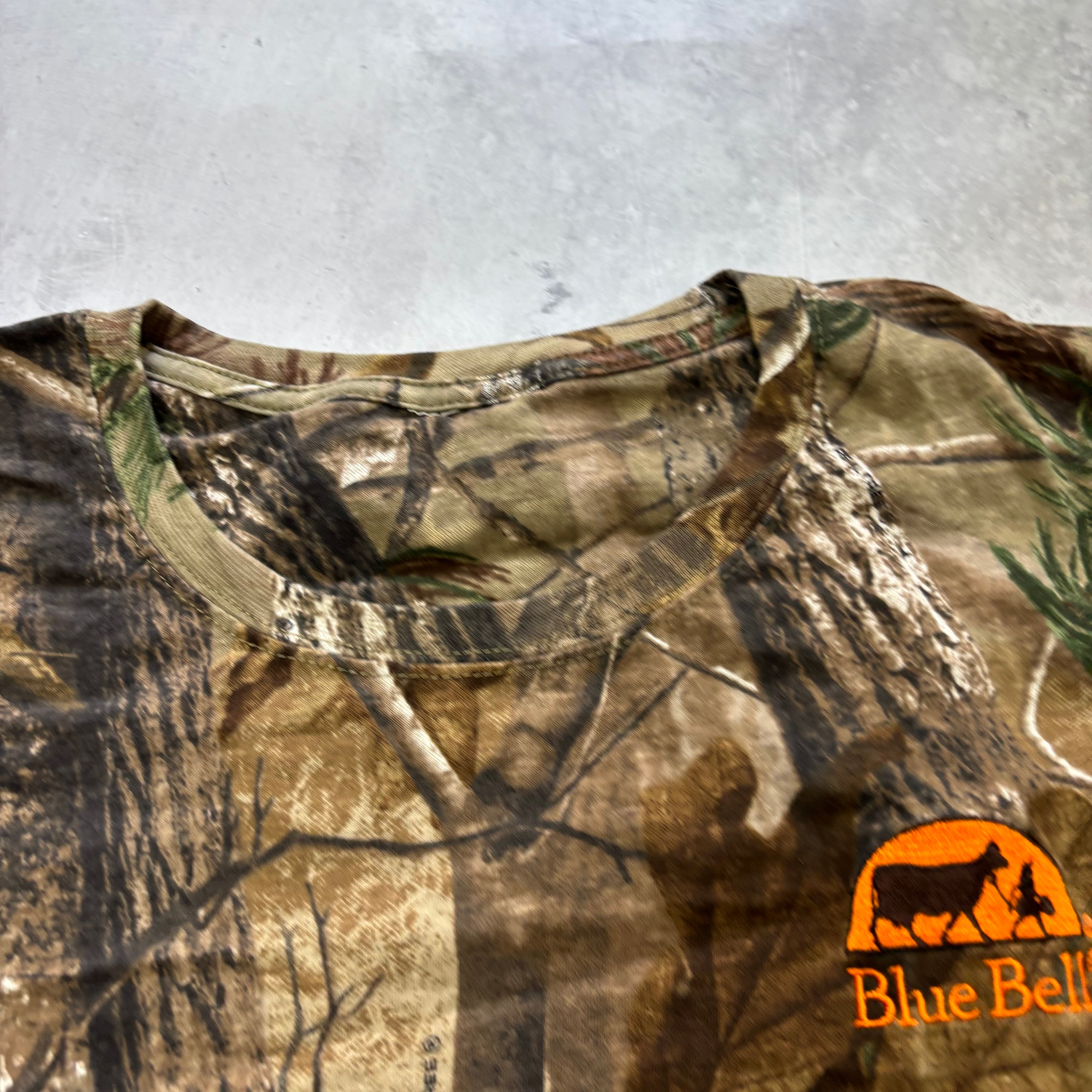 Vintage RealTree T Shirt Mens XXL Camo Y2K Hunting Long Sleeve (E)