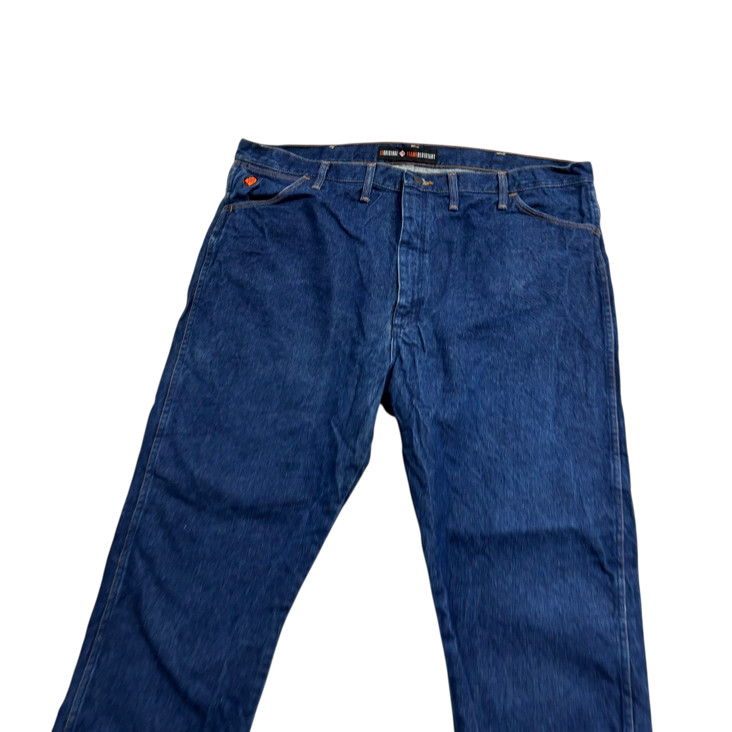 Wrangler Jeans Cowboy Cut W44 L32 Mens Dark Blue 13MWZ Original Fit Denim