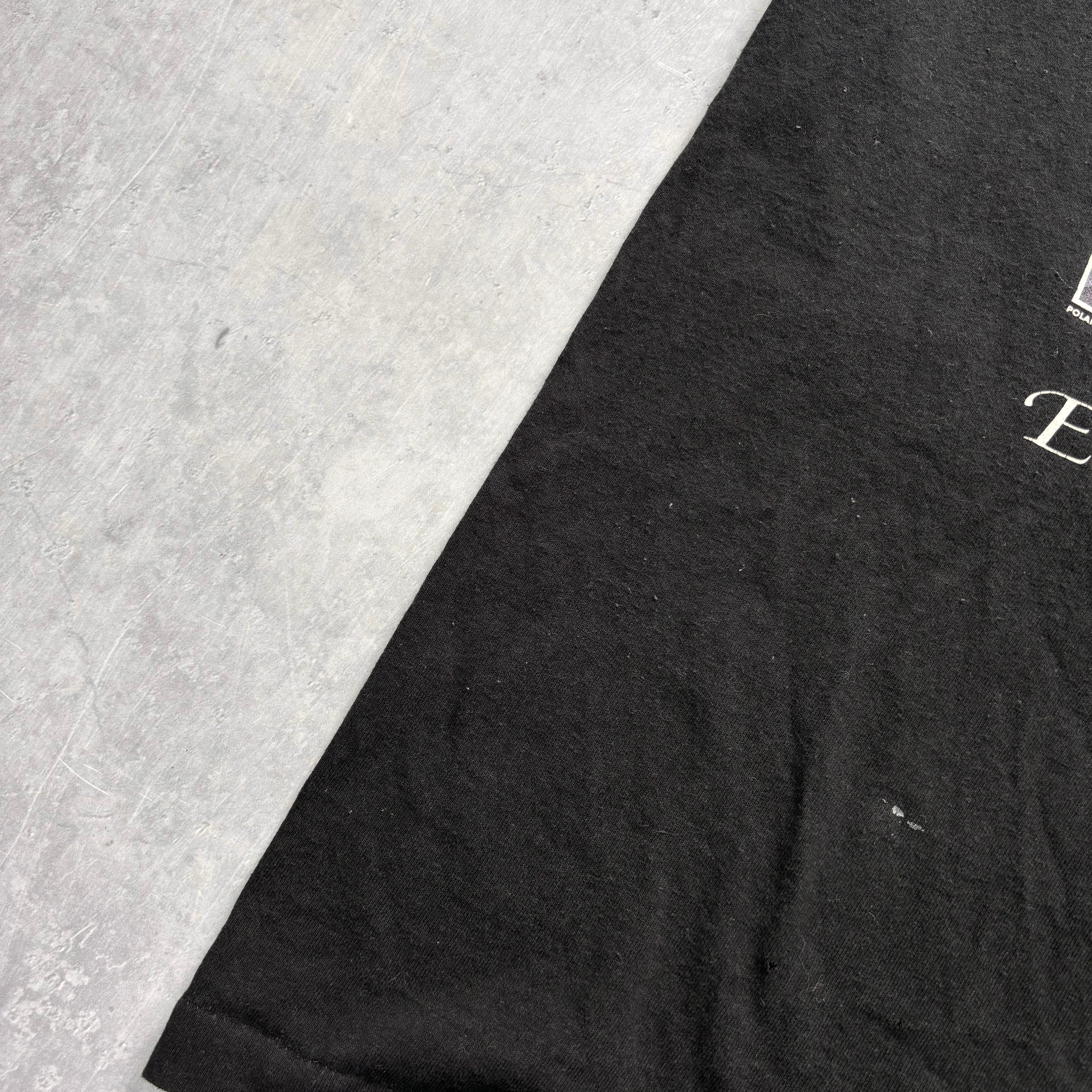 Vintage T Shirt Mens XL Black Single Stitch Graphic Print 90s USA Wolves