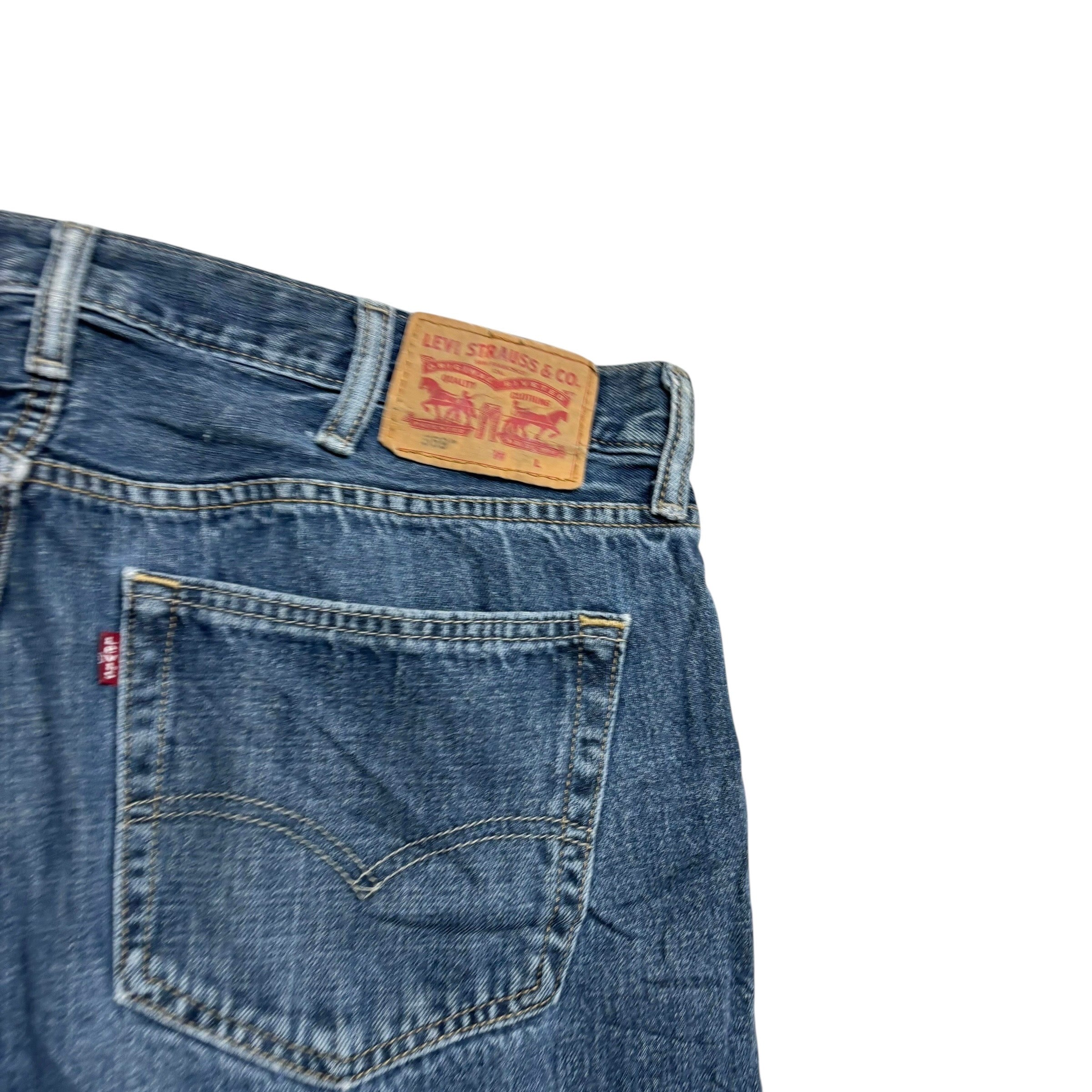 Levis 559 Jeans W38 L34 Mens Mid Blue Baggy Relaxed Straight Fit Denim