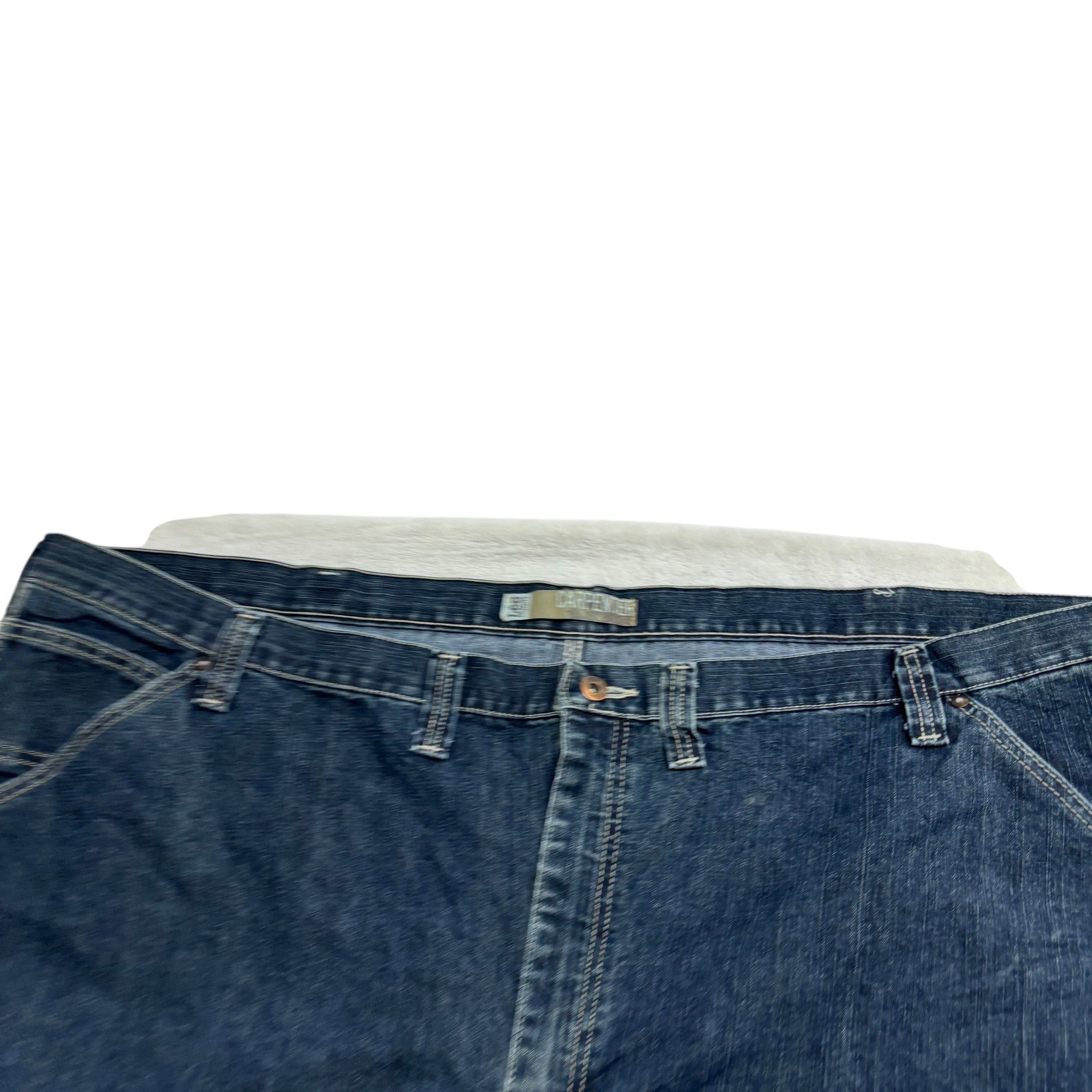 Lee Carpenter Jeans W56 L30 Mens Dark Blue Relaxed Straight Fit Denim (E)