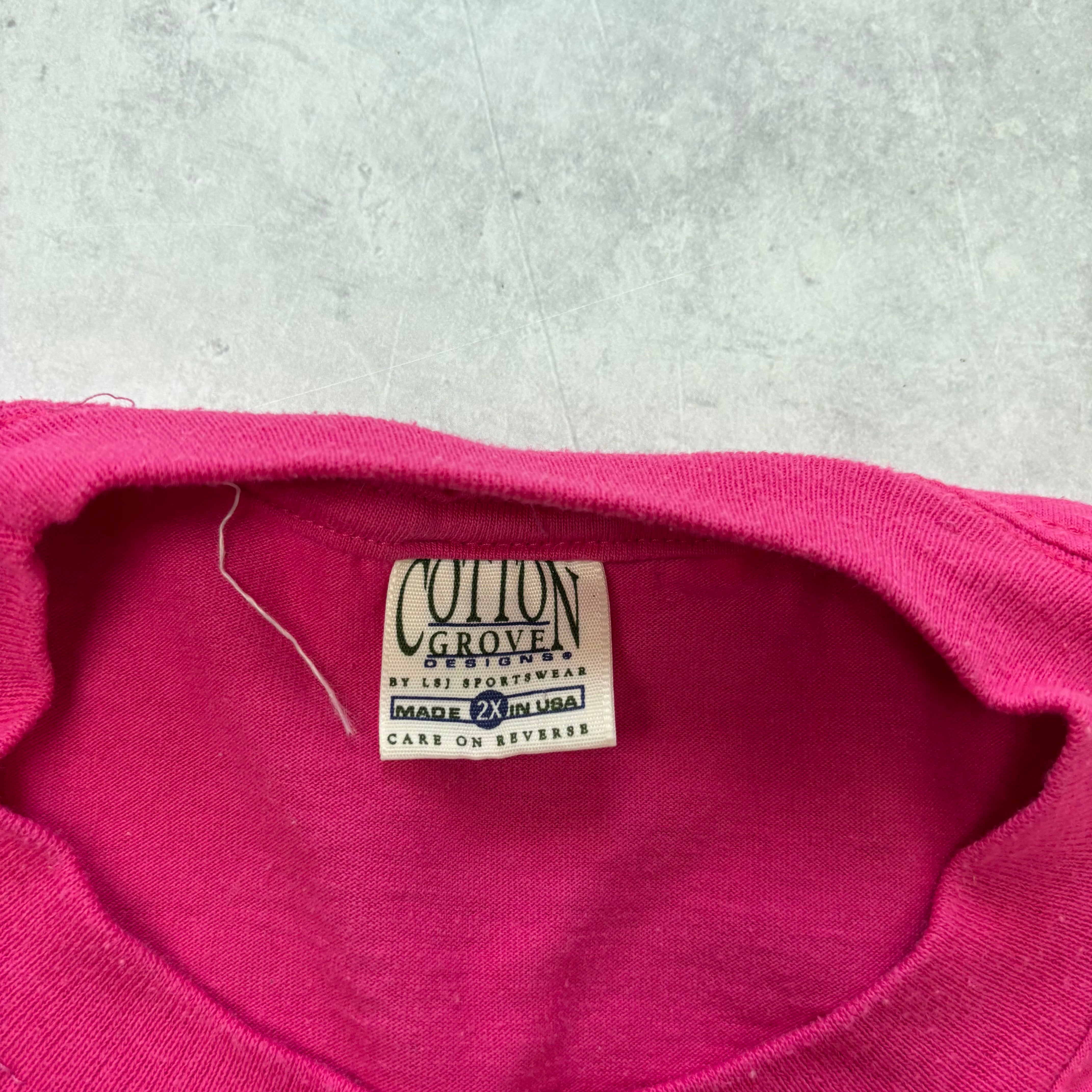 Vintage T Shirt Mens XXL Pink Graphic Print 90s Teddy Bears (E)