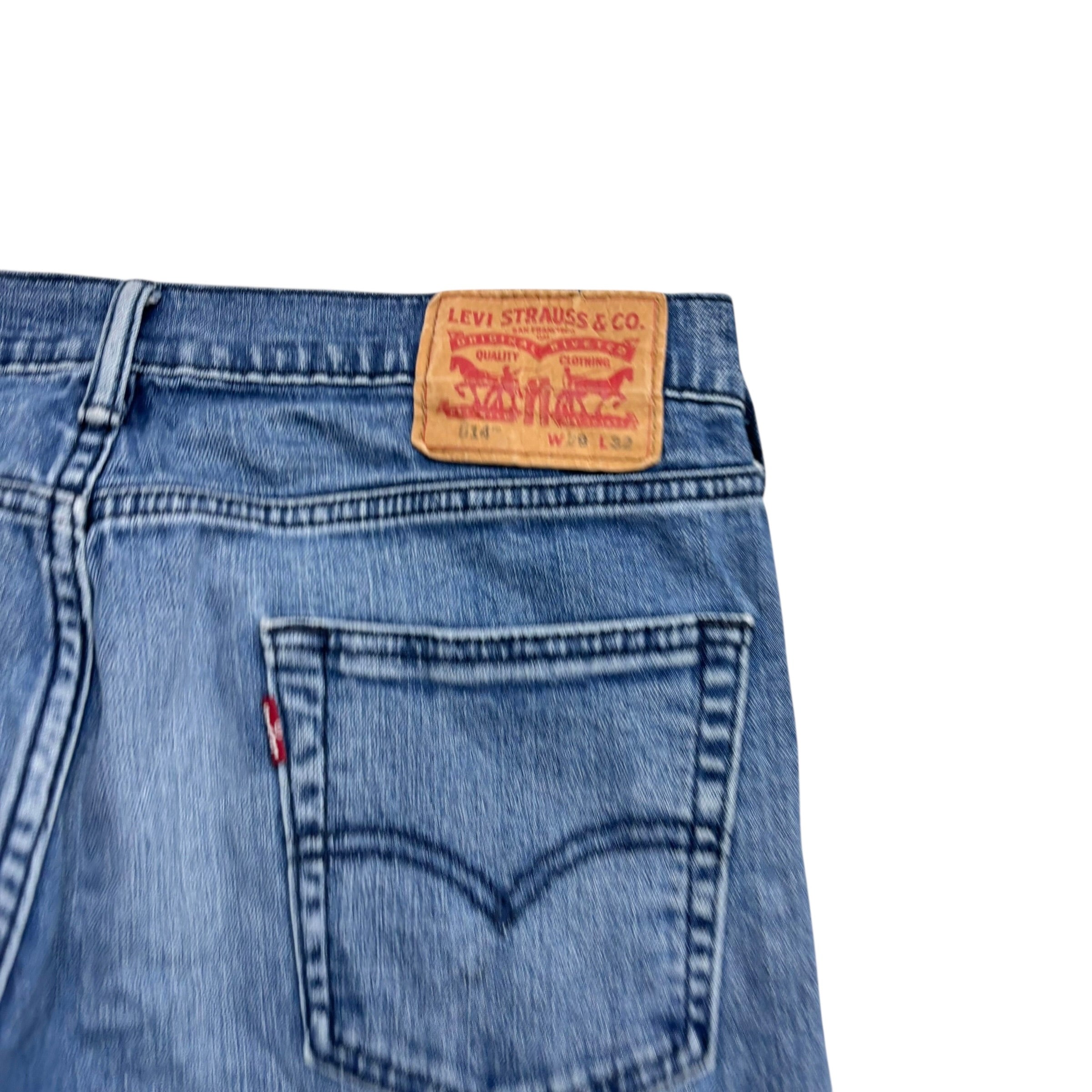 Levis 514 Jeans W29 L31 Mens Navy Blue Slim Straight Fit Stretch Denim