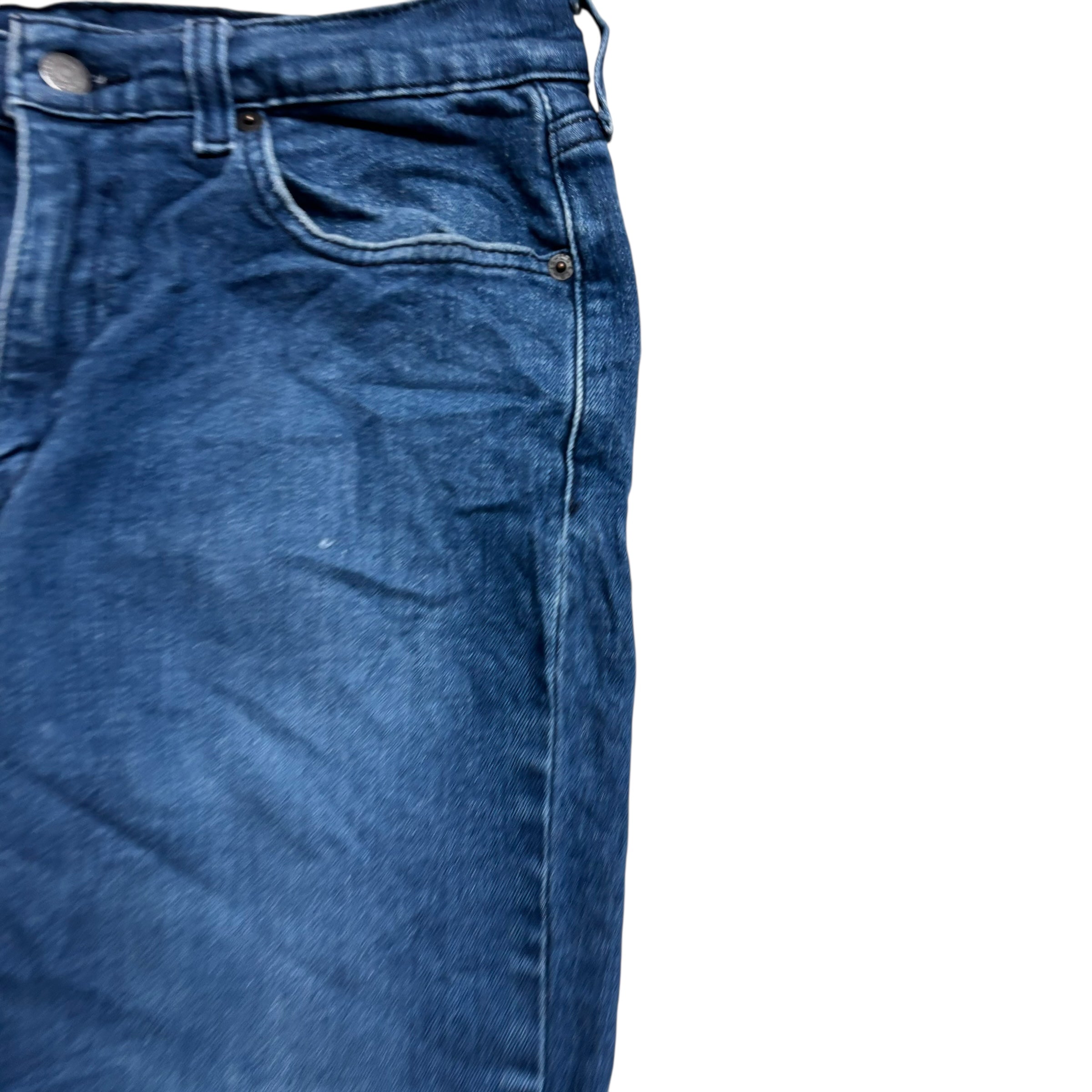Levis 514 Jeans W33 L29 Mens Navy Blue Regular Straight Fit Stretch Denim