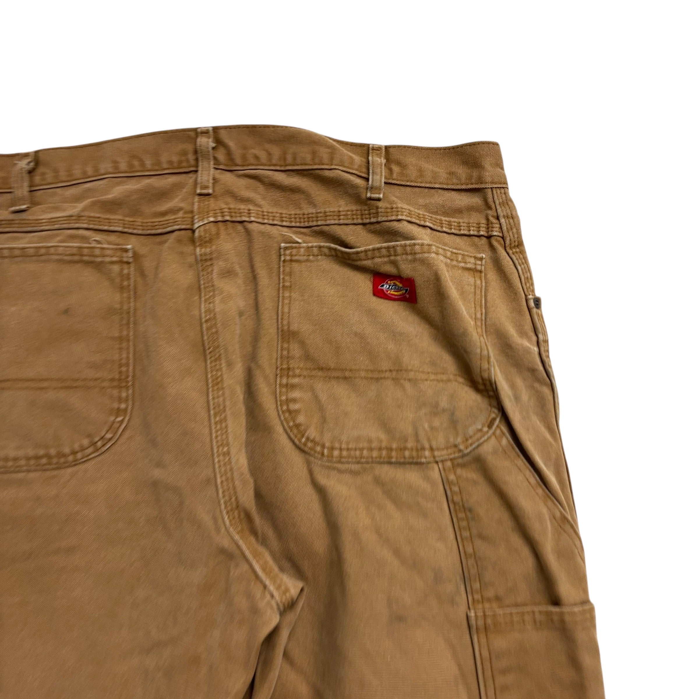 Dickies Carpenter Pants W38 L30 Mens Tan Relaxed Straight Fit Vintage Trousers
